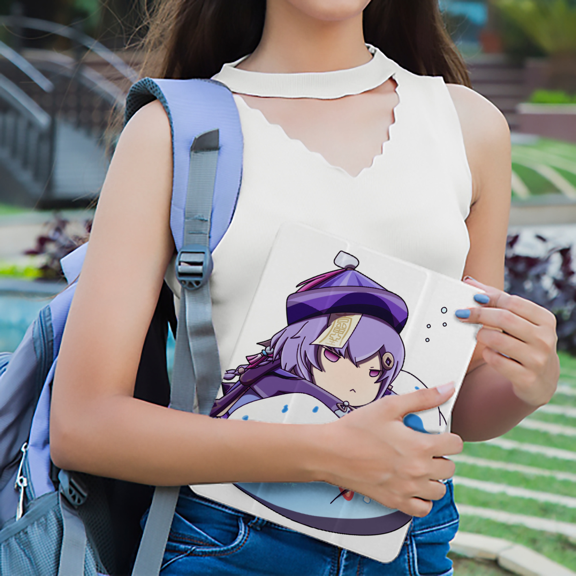 げんし神 七七 なな  genshin Nana IPad ケース ペン収納付き 三つ折りスタンド PUレザー×シリコン 対応機種9.5/10.5/10.9インチ