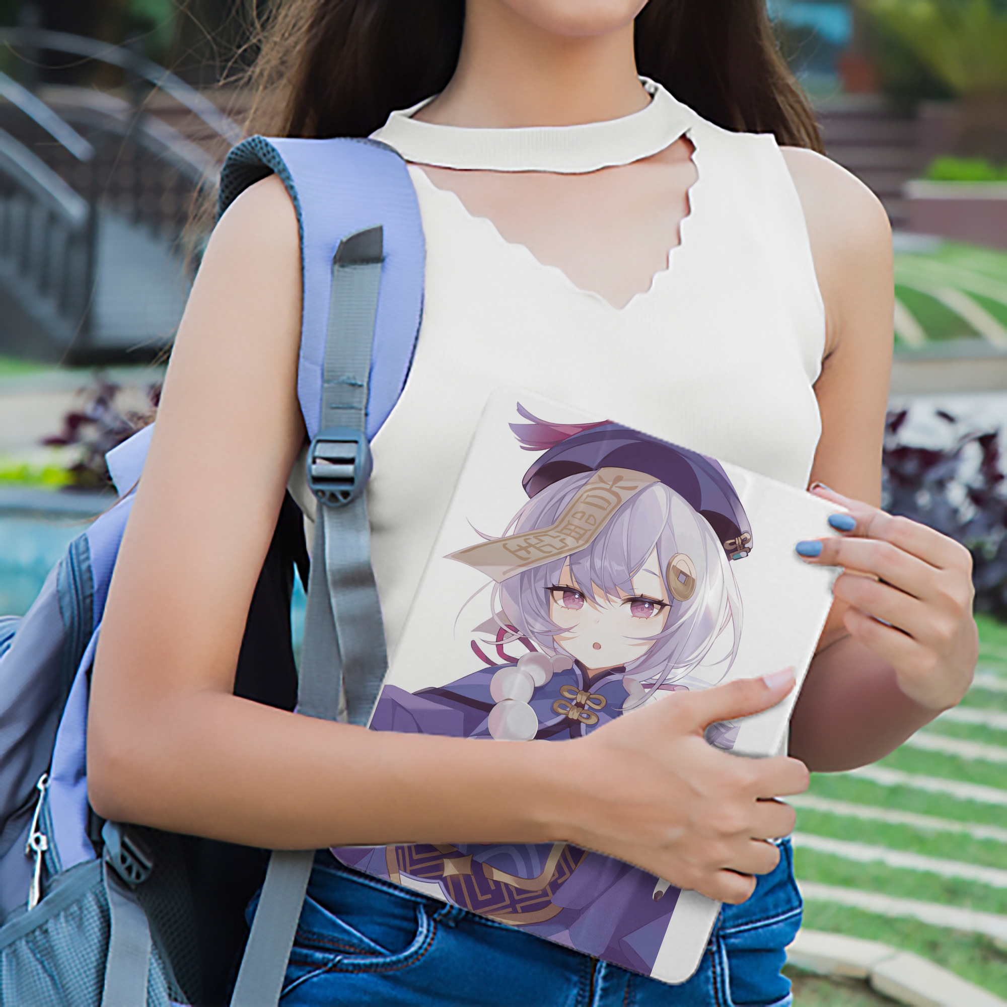 げんし神 七七 なな  genshin Nana IPad ケース ペン収納付き 三つ折りスタンド PUレザー×シリコン 対応機種9.5/10.5/10.9インチ