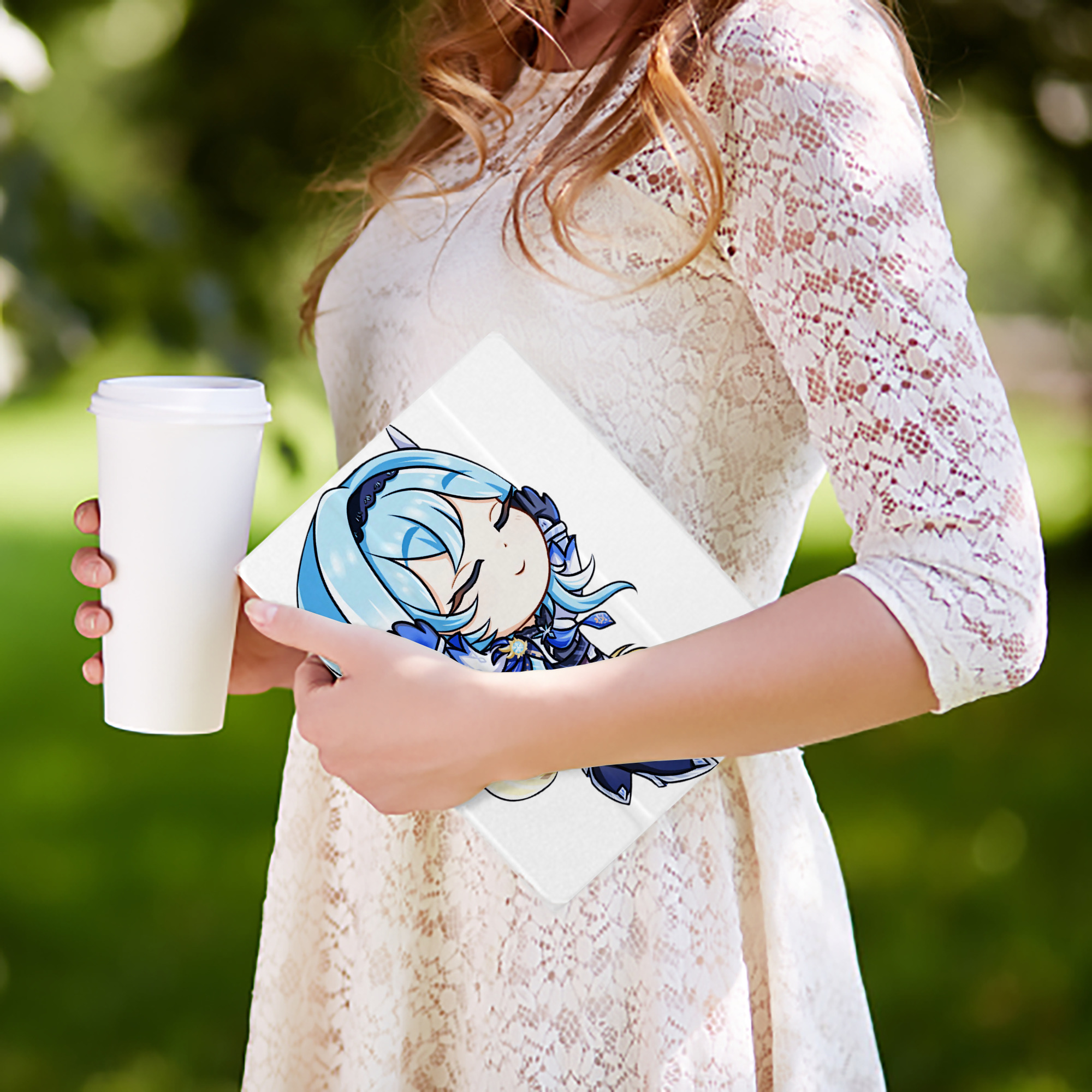 げんし神 优菈 ゆうら genshin Yūra IPad ケース ペン収納付き 三つ折りスタンド PUレザー×シリコン 対応機種9.5/10.5/10.9インチ