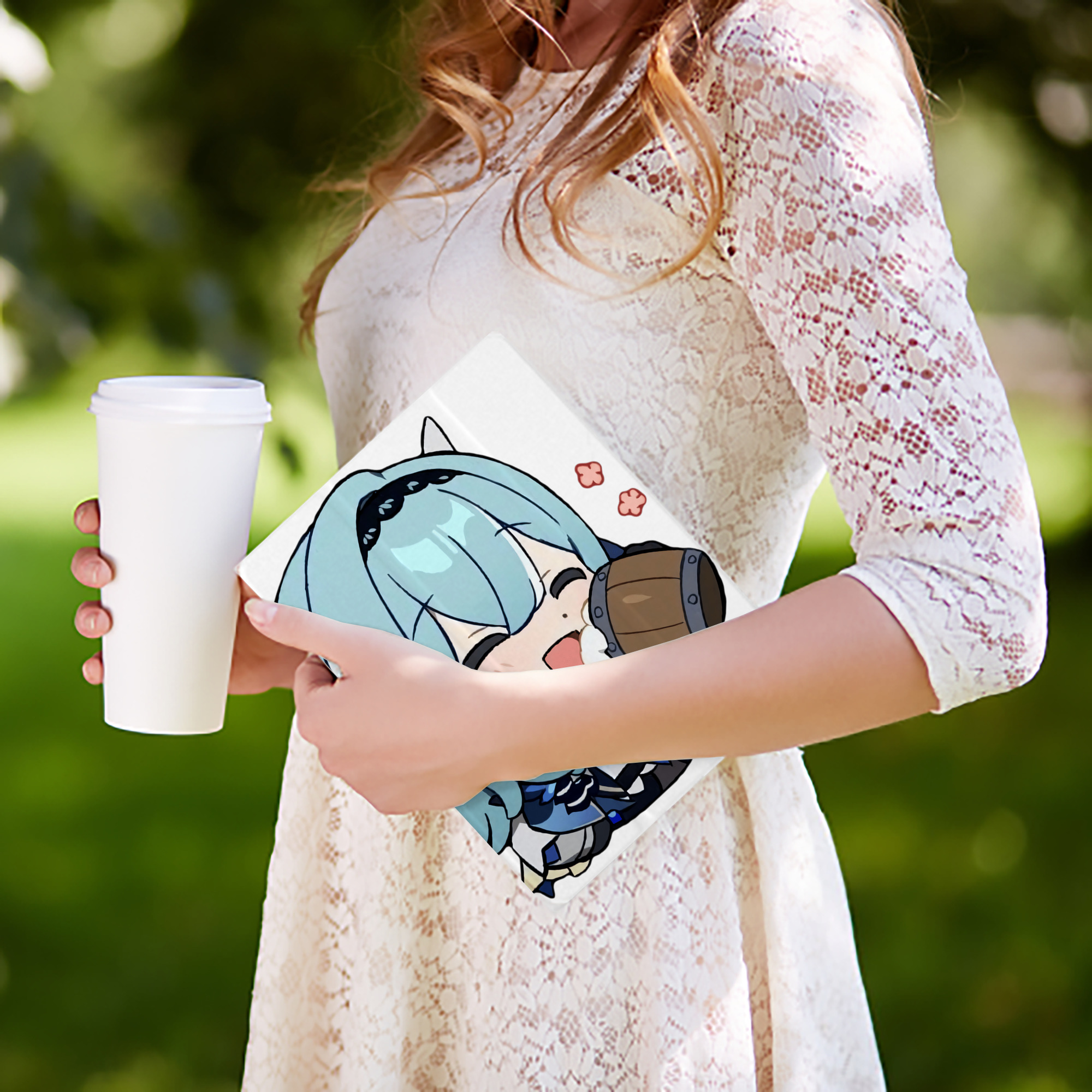 げんし神 优菈 ゆうら genshin Yūra IPad ケース ペン収納付き 三つ折りスタンド PUレザー×シリコン 対応機種9.5/10.5/10.9インチ