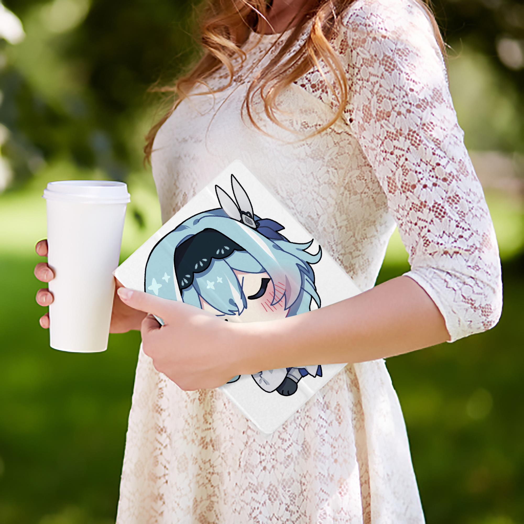 げんし神 优菈 ゆうら genshin Yūra IPad ケース ペン収納付き 三つ折りスタンド PUレザー×シリコン 対応機種9.5/10.5/10.9インチ