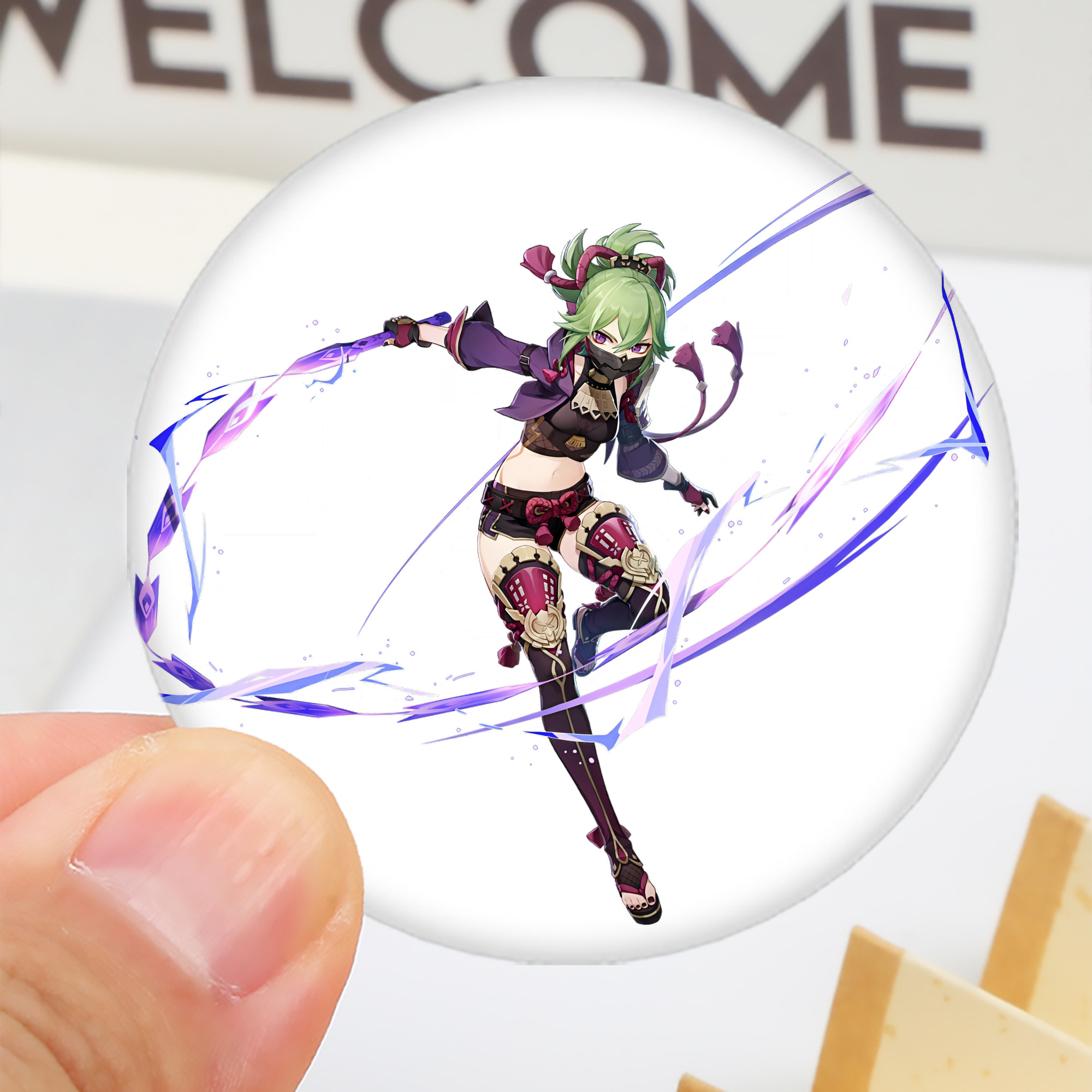 げんし神  久岐忍 くき しのぶ genshin Kuki Shinobu 6cm 缶バッジ 複数セット