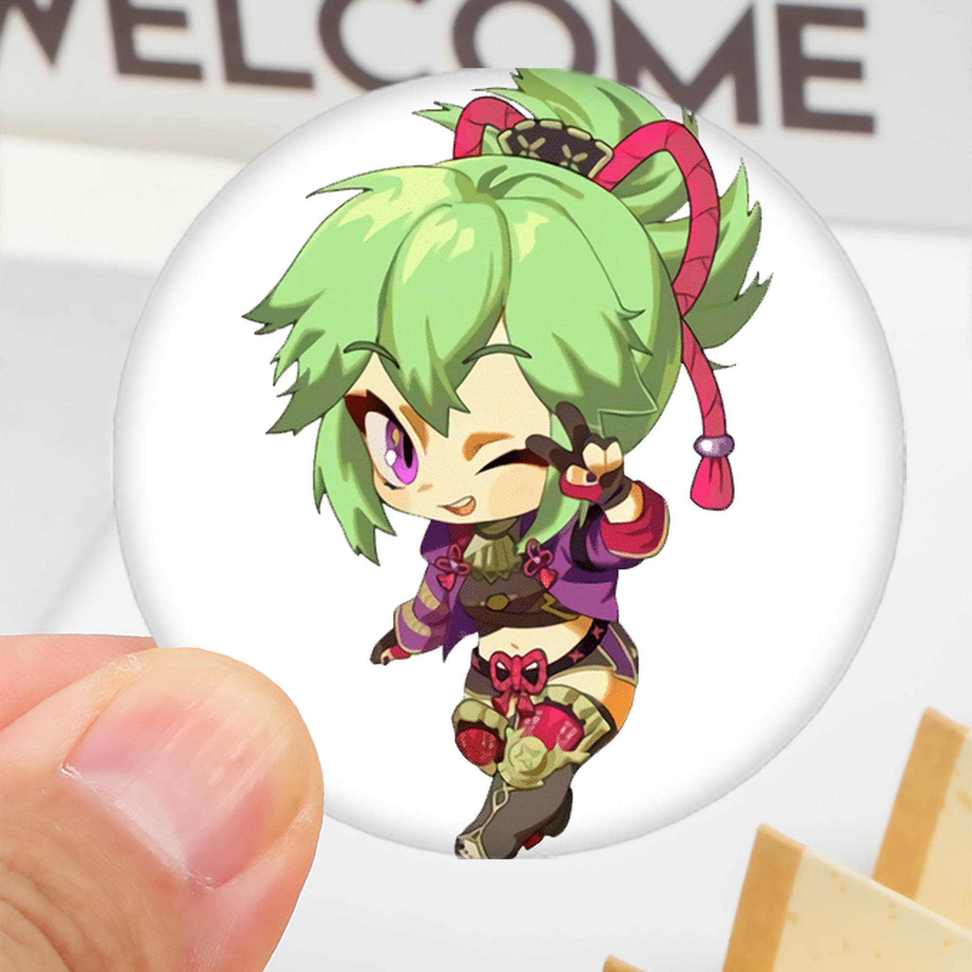 げんし神  久岐忍 くき しのぶ genshin Kuki Shinobu 6cm 缶バッジ 複数セット