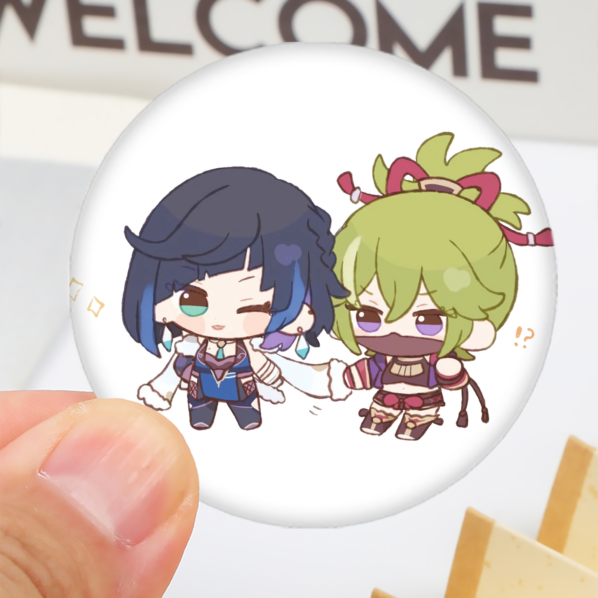 げんし神  久岐忍 くき しのぶ genshin Kuki Shinobu 6cm 缶バッジ 複数セット