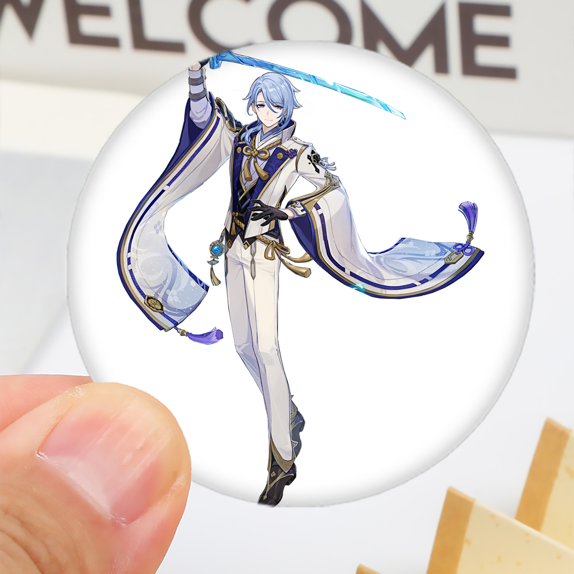 げんし神 神里綾人 かみさとあやと genshin Kamisato Ayato 6cm 缶バッジ 複数セット