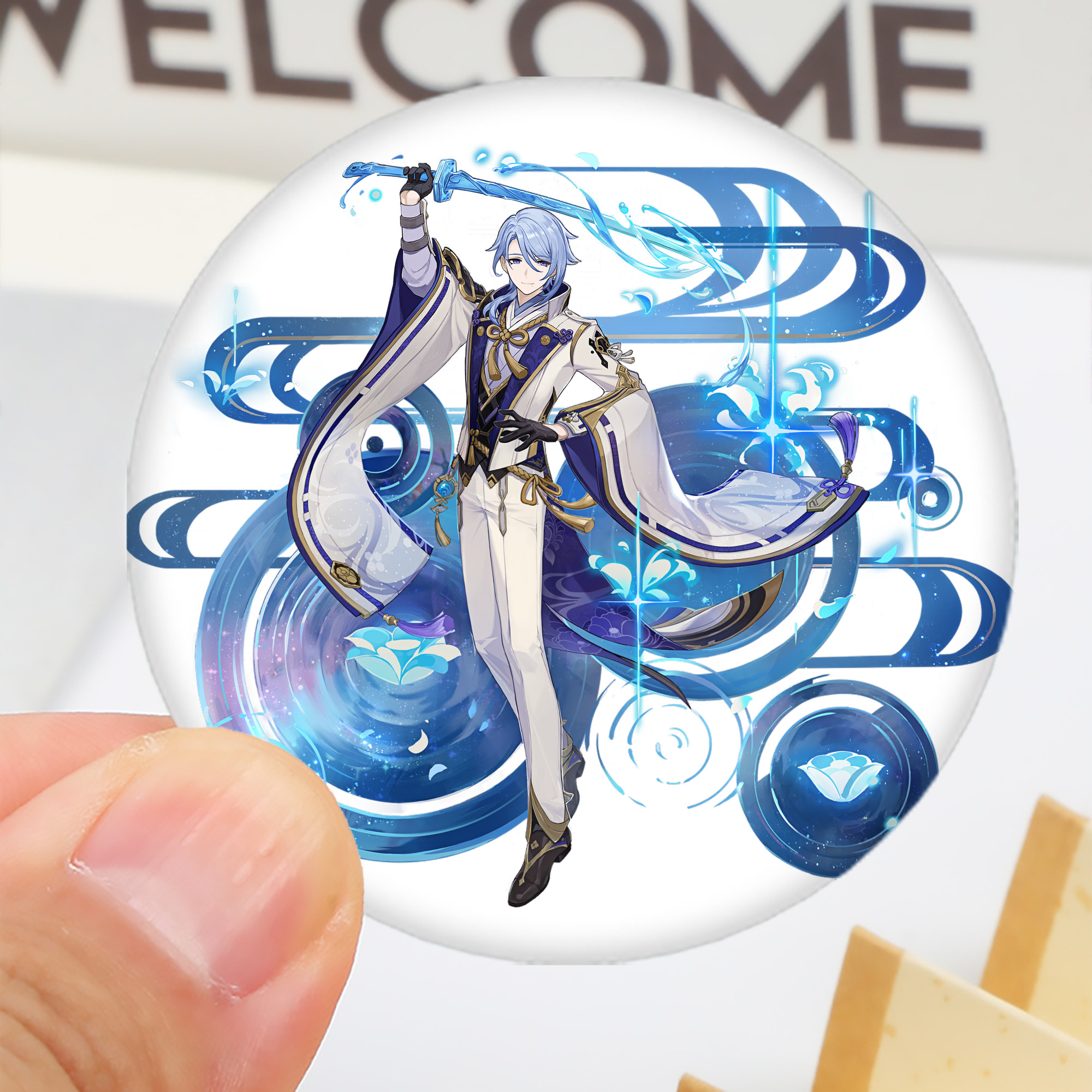 げんし神 神里綾人 かみさとあやと genshin Kamisato Ayato 6cm 缶バッジ 複数セット