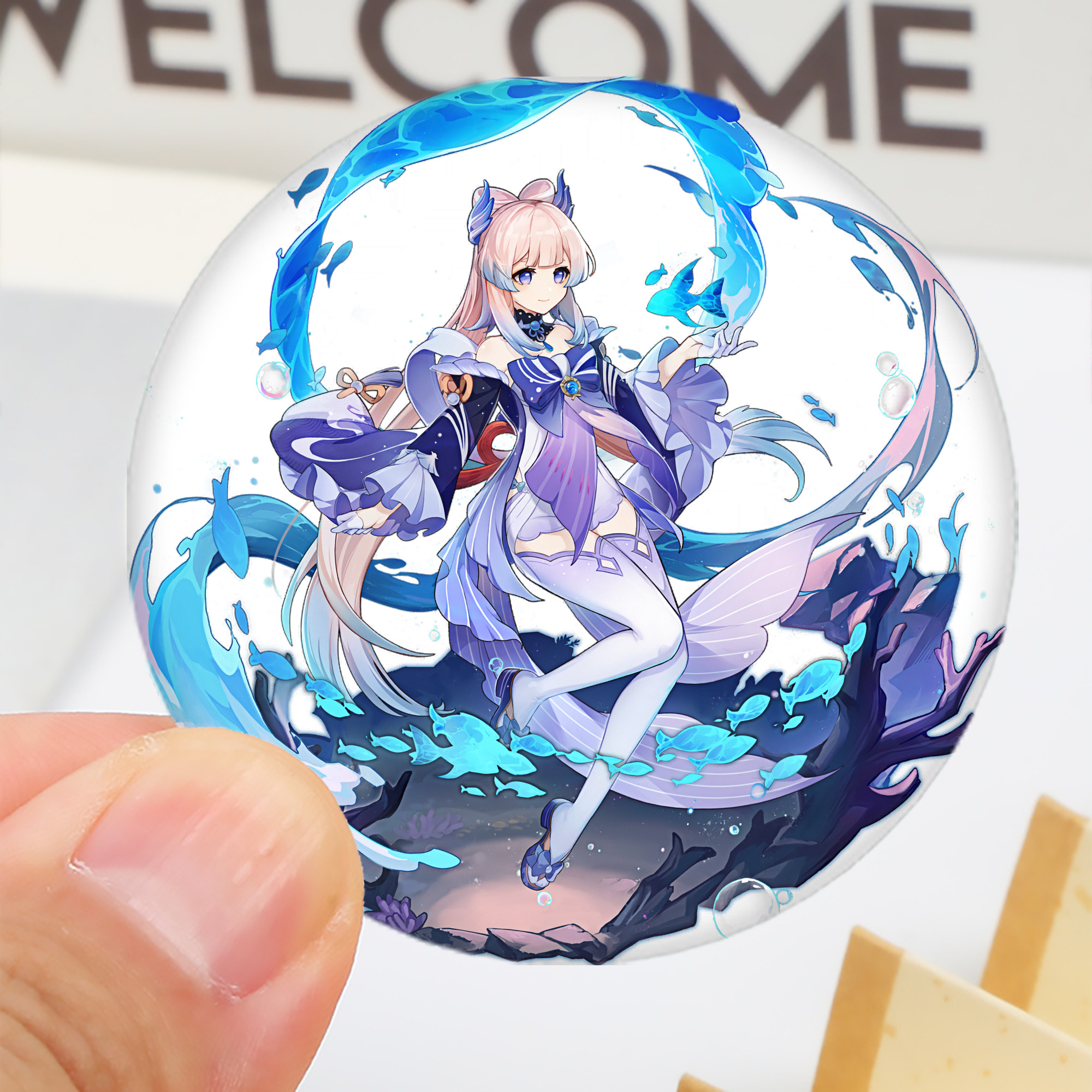 げんし神 珊瑚宮心海 サンゴノミヤ・ココミ genshin Sangonomiya Kokomi 6cm 缶バッジ 複数セット