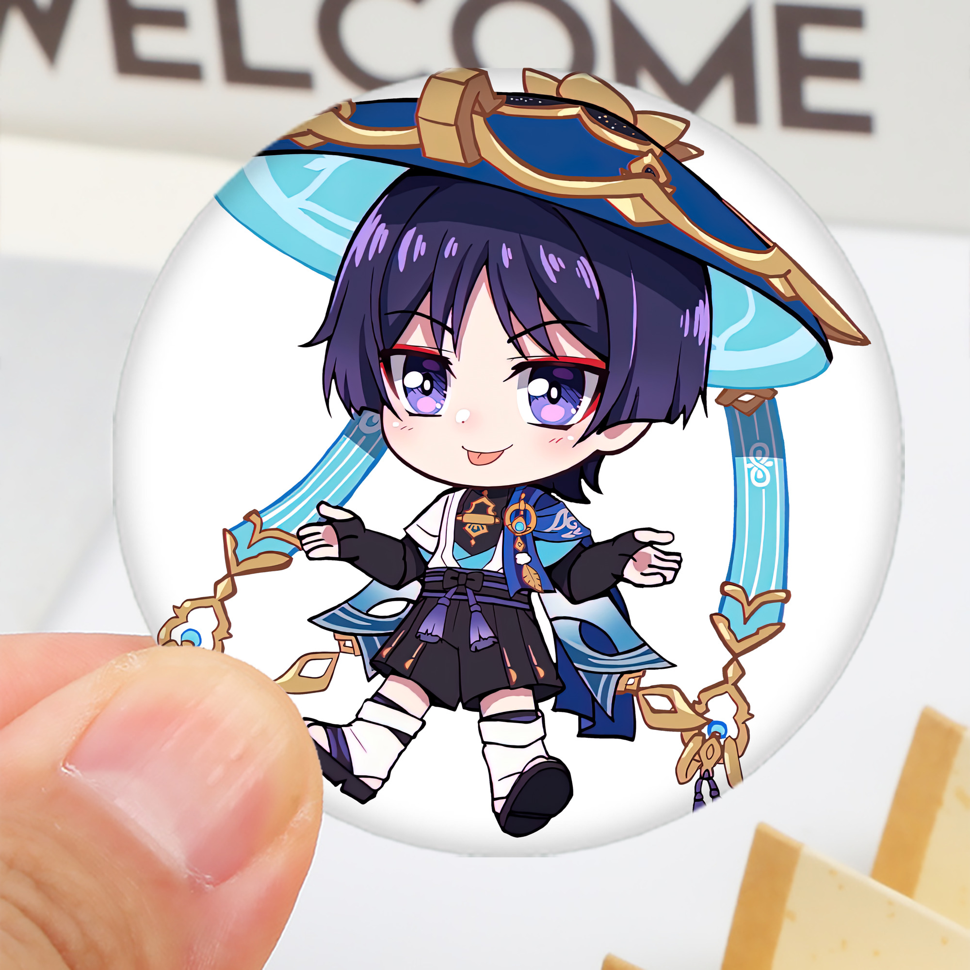 げんし神 さんペい genshin Sanpei 6cm 缶バッジ 複数セット