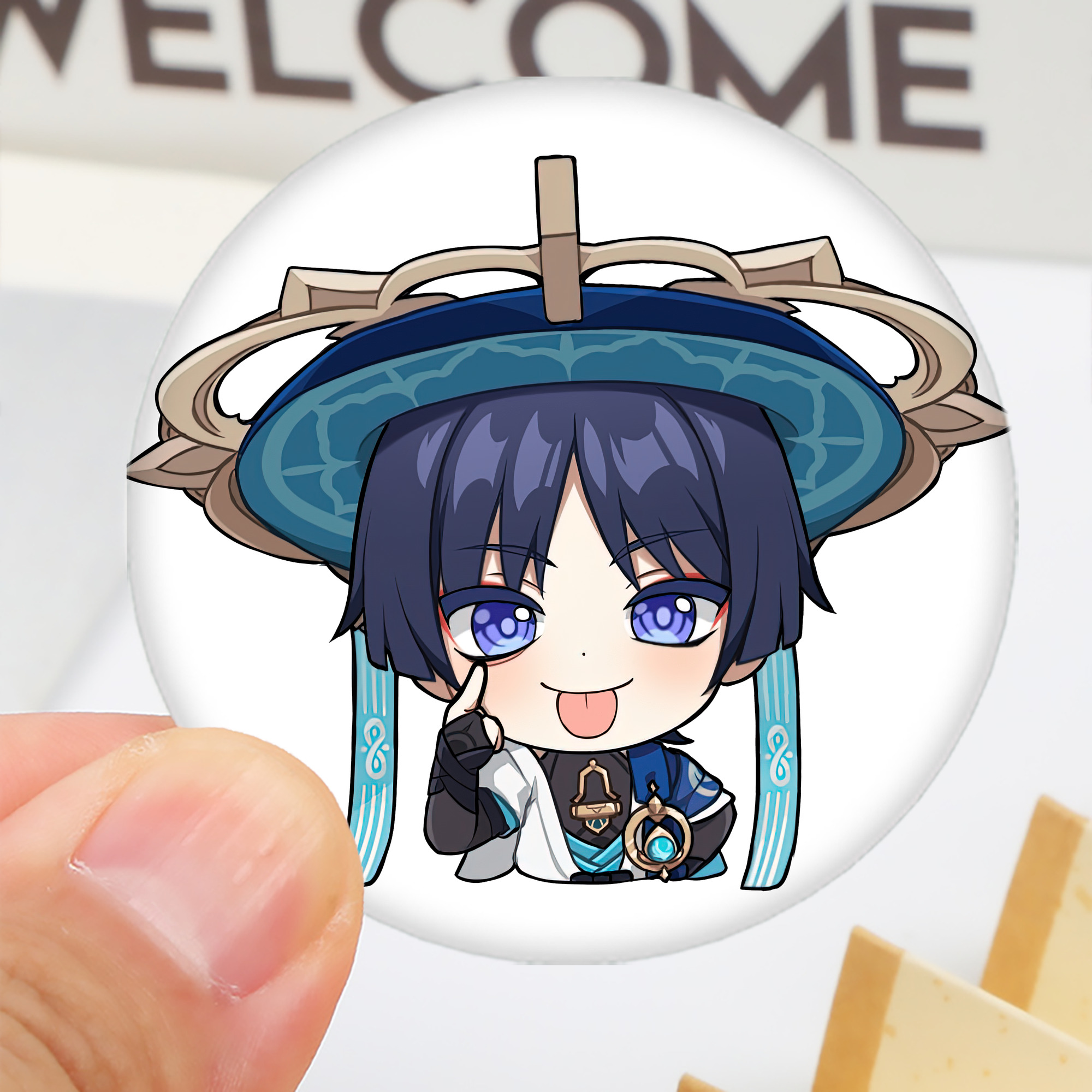 げんし神 さんペい genshin Sanpei 6cm 缶バッジ 複数セット