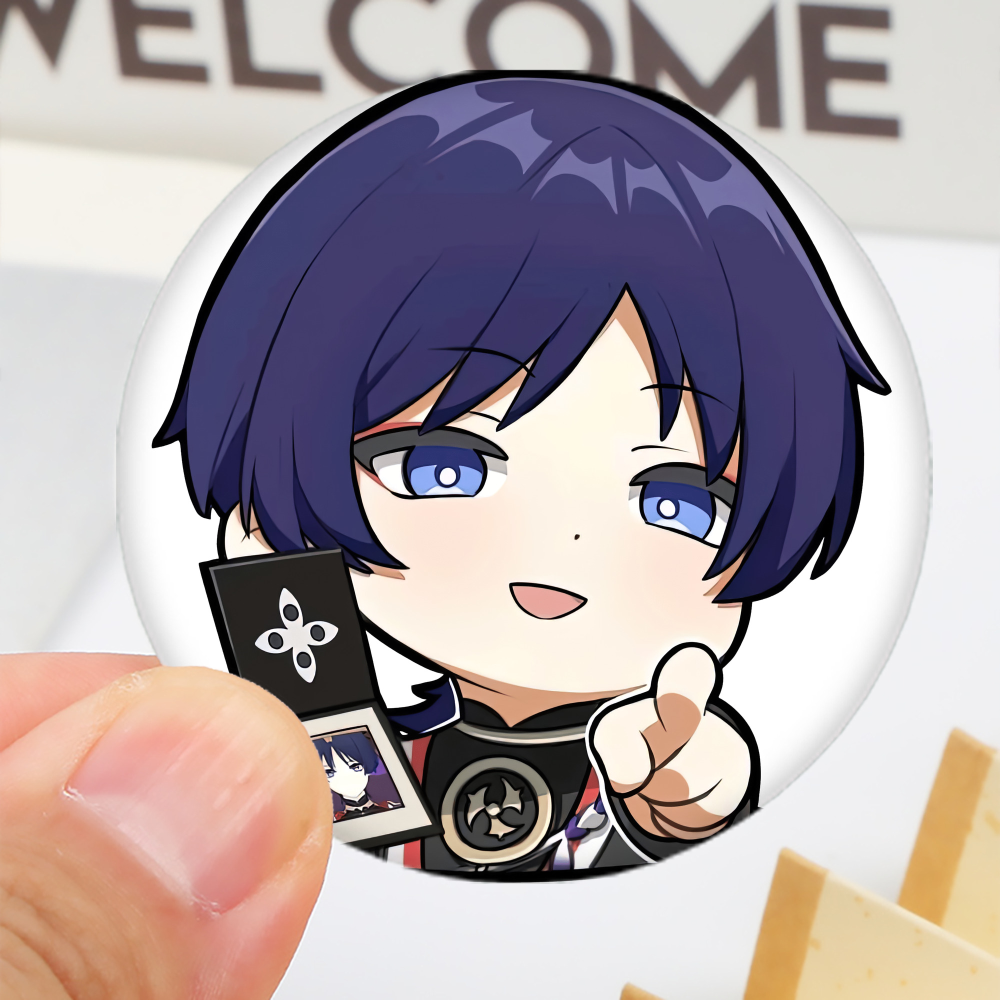 げんし神 さんペい genshin Sanpei 6cm 缶バッジ 複数セット