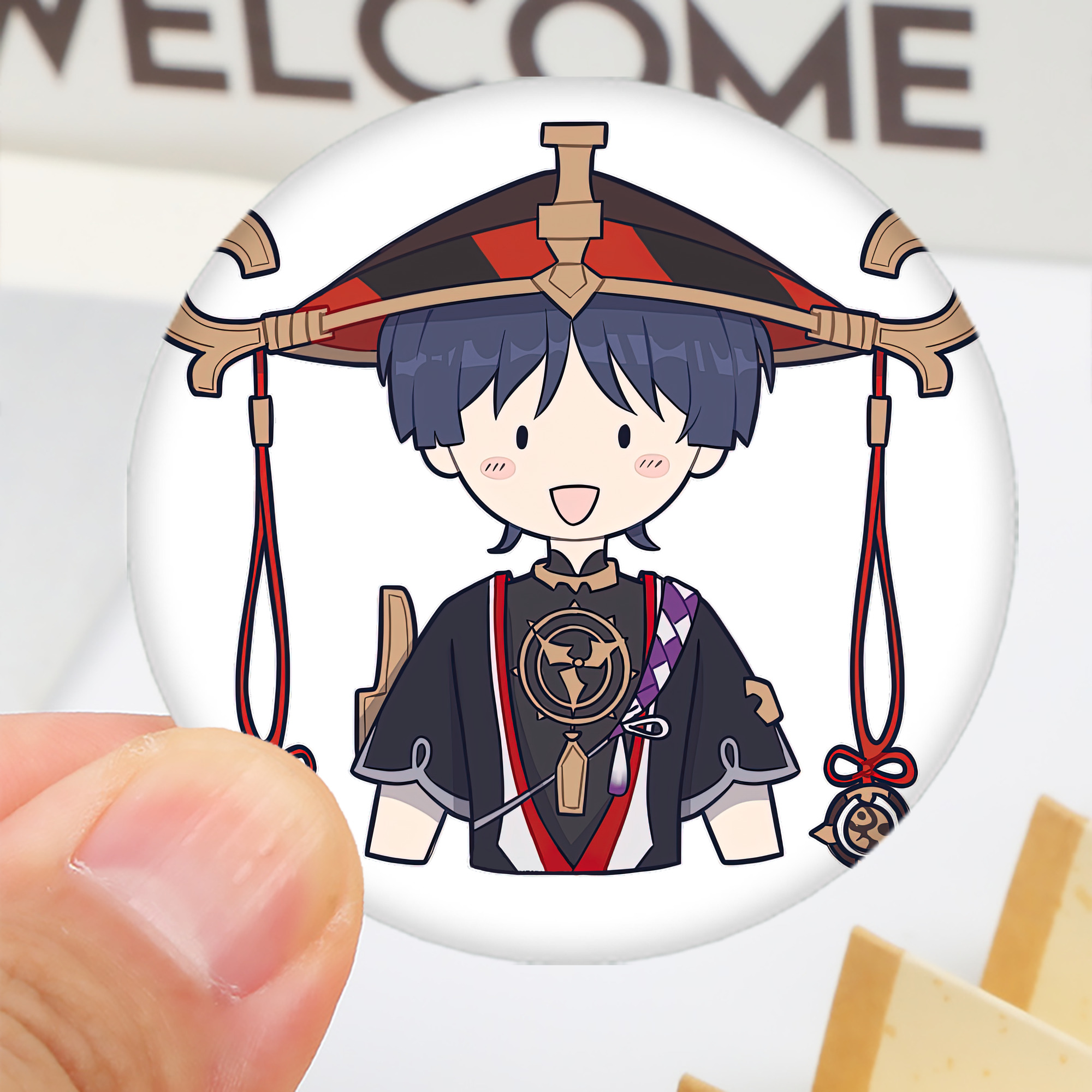 げんし神 さんペい genshin Sanpei 6cm 缶バッジ 複数セット