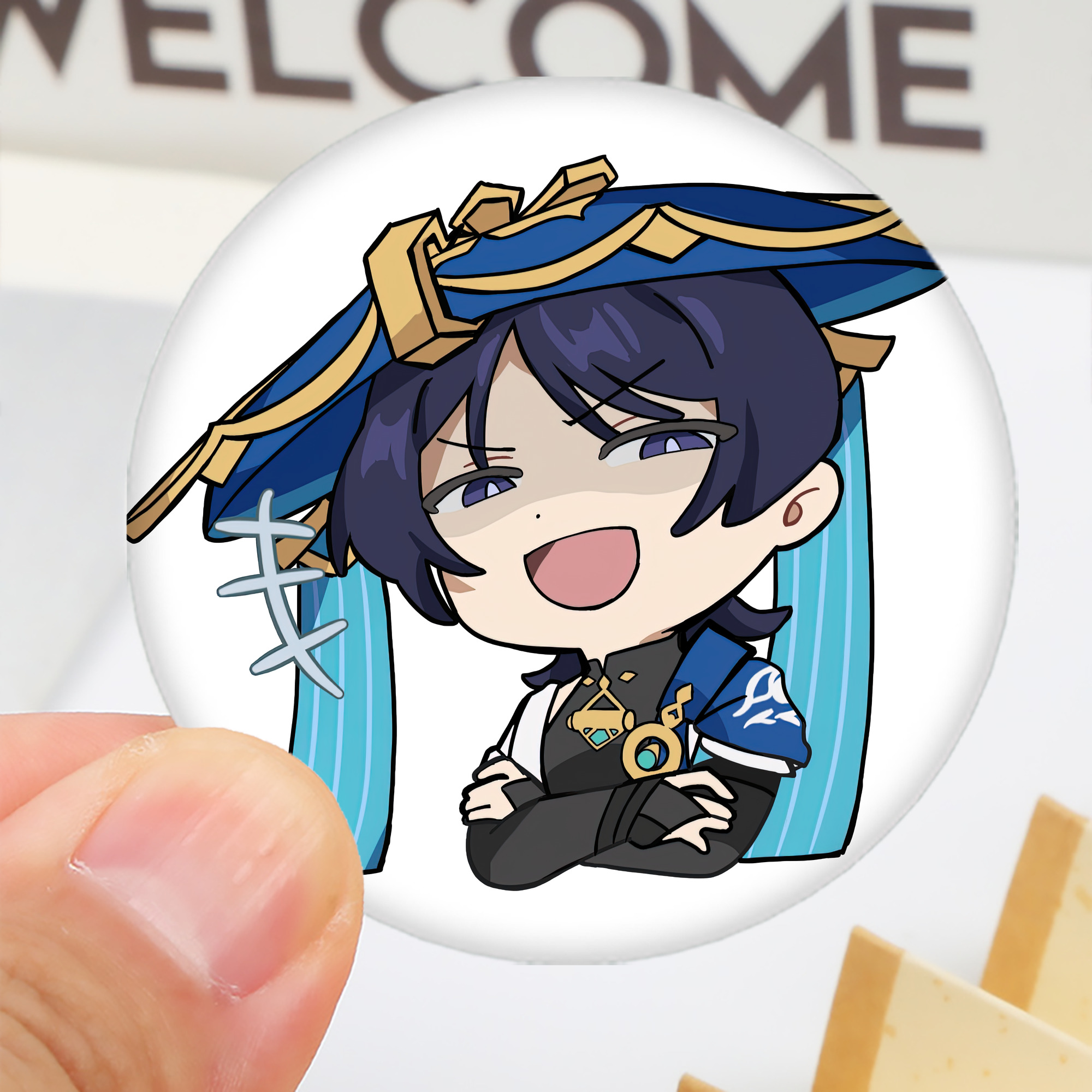 げんし神 さんペい genshin Sanpei 6cm 缶バッジ 複数セット