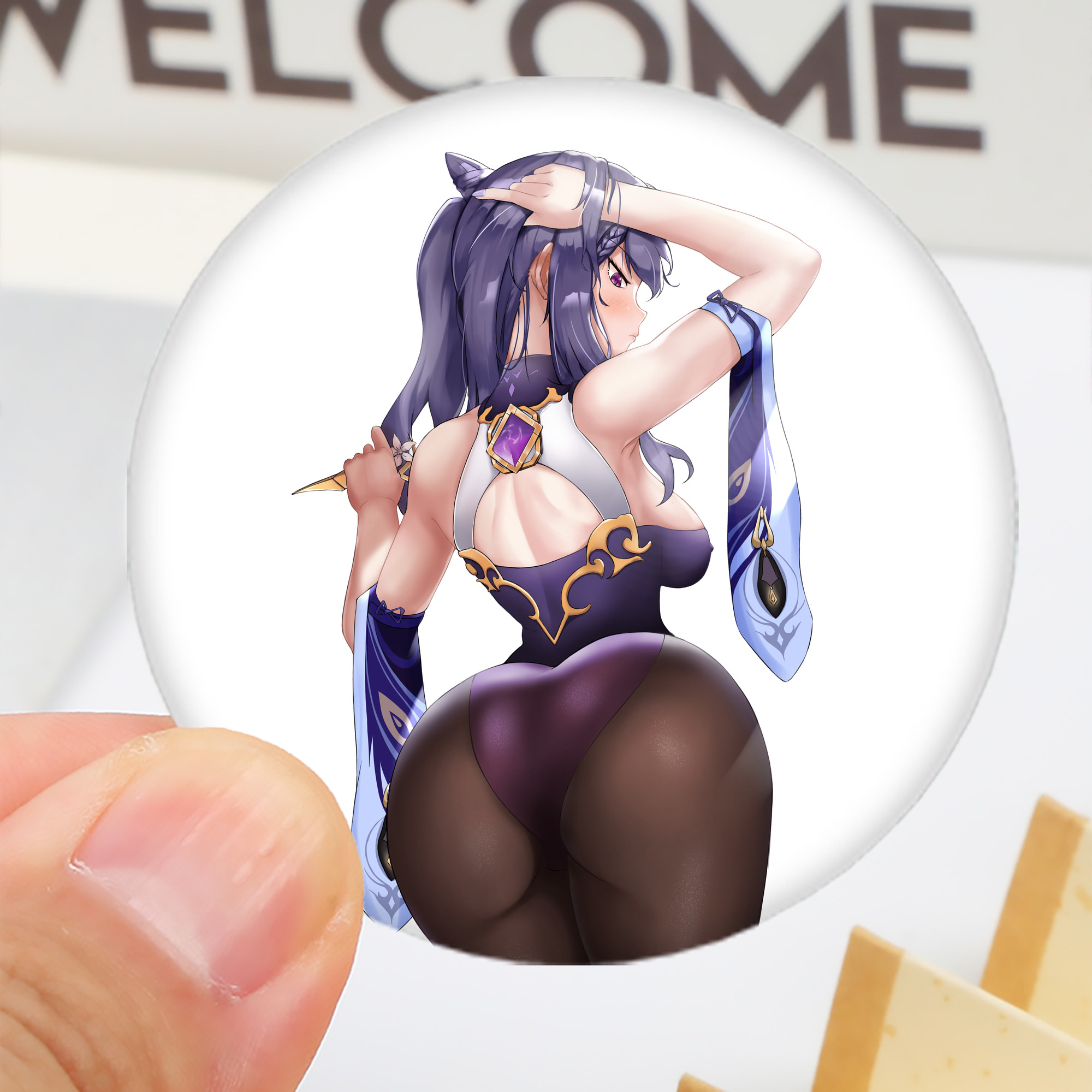 げんし神 刻晴 こくせい genshin Kokusei 6cm 缶バッジ 複数セット