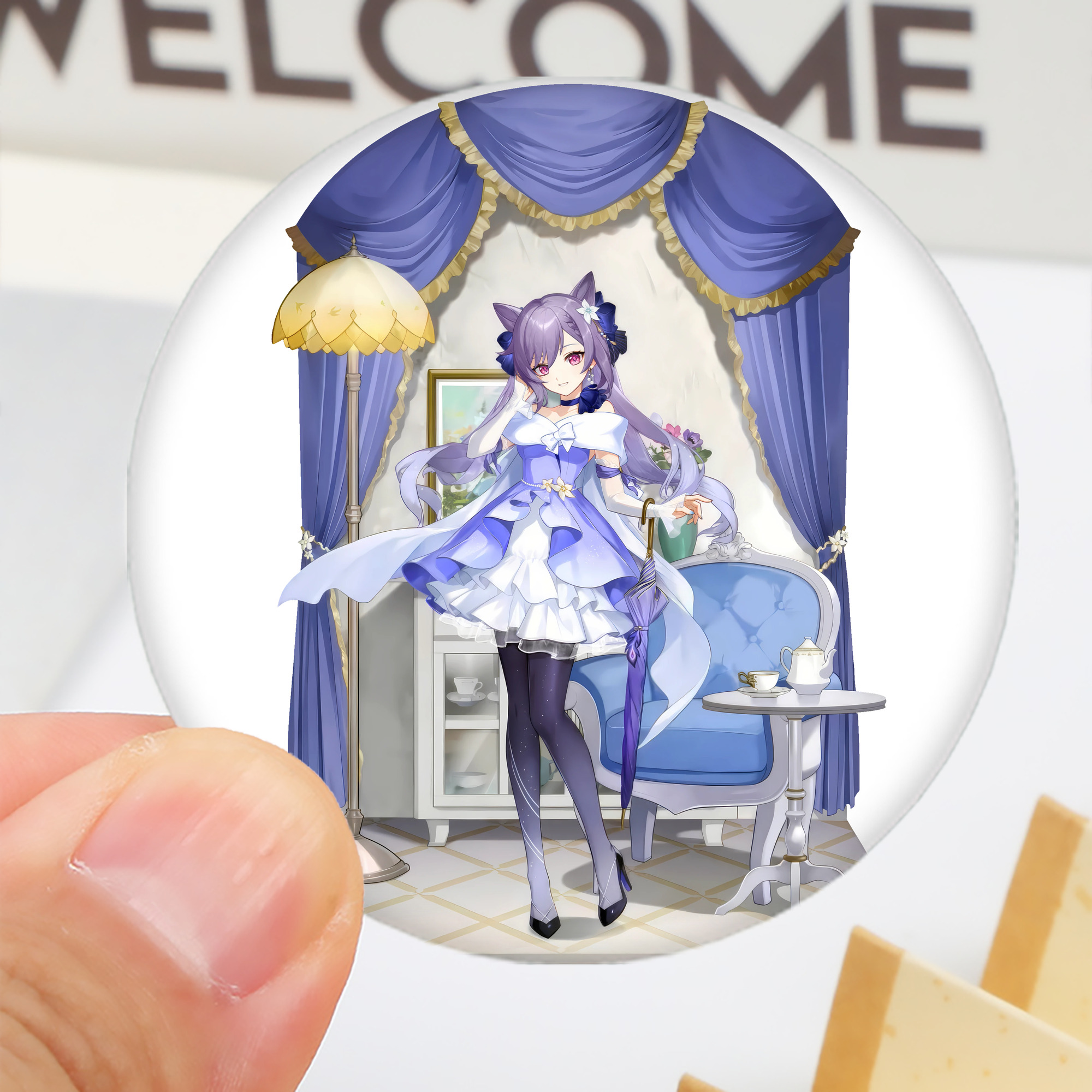 げんし神 刻晴 こくせい genshin Kokusei 6cm 缶バッジ 複数セット