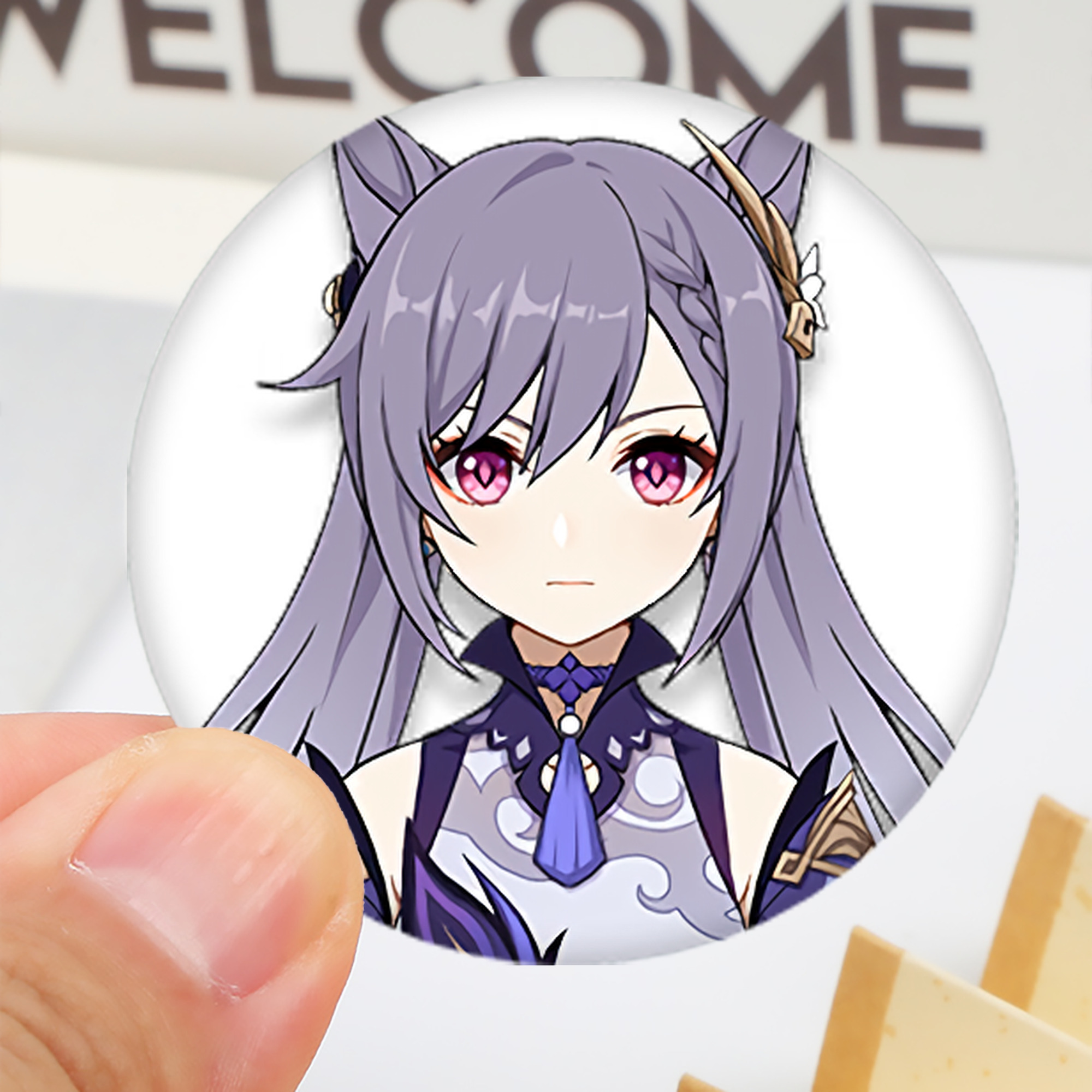 げんし神 刻晴 こくせい genshin Kokusei 6cm 缶バッジ 複数セット