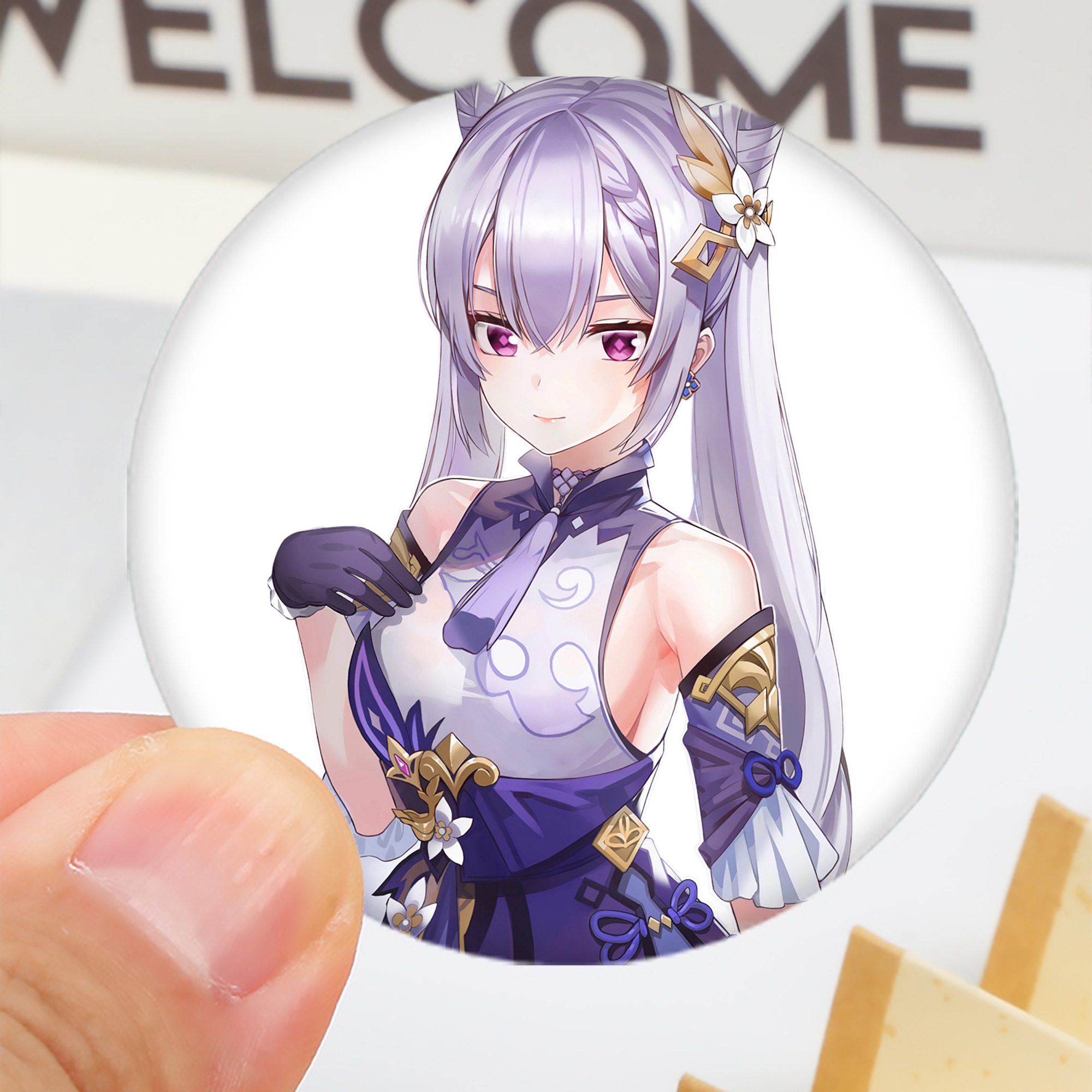 げんし神 刻晴 こくせい genshin Kokusei 6cm 缶バッジ 複数セット