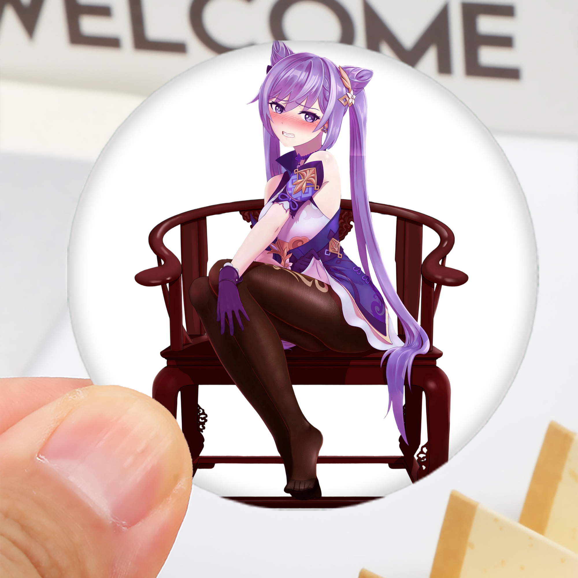 げんし神 刻晴 こくせい genshin Kokusei 6cm 缶バッジ 複数セット