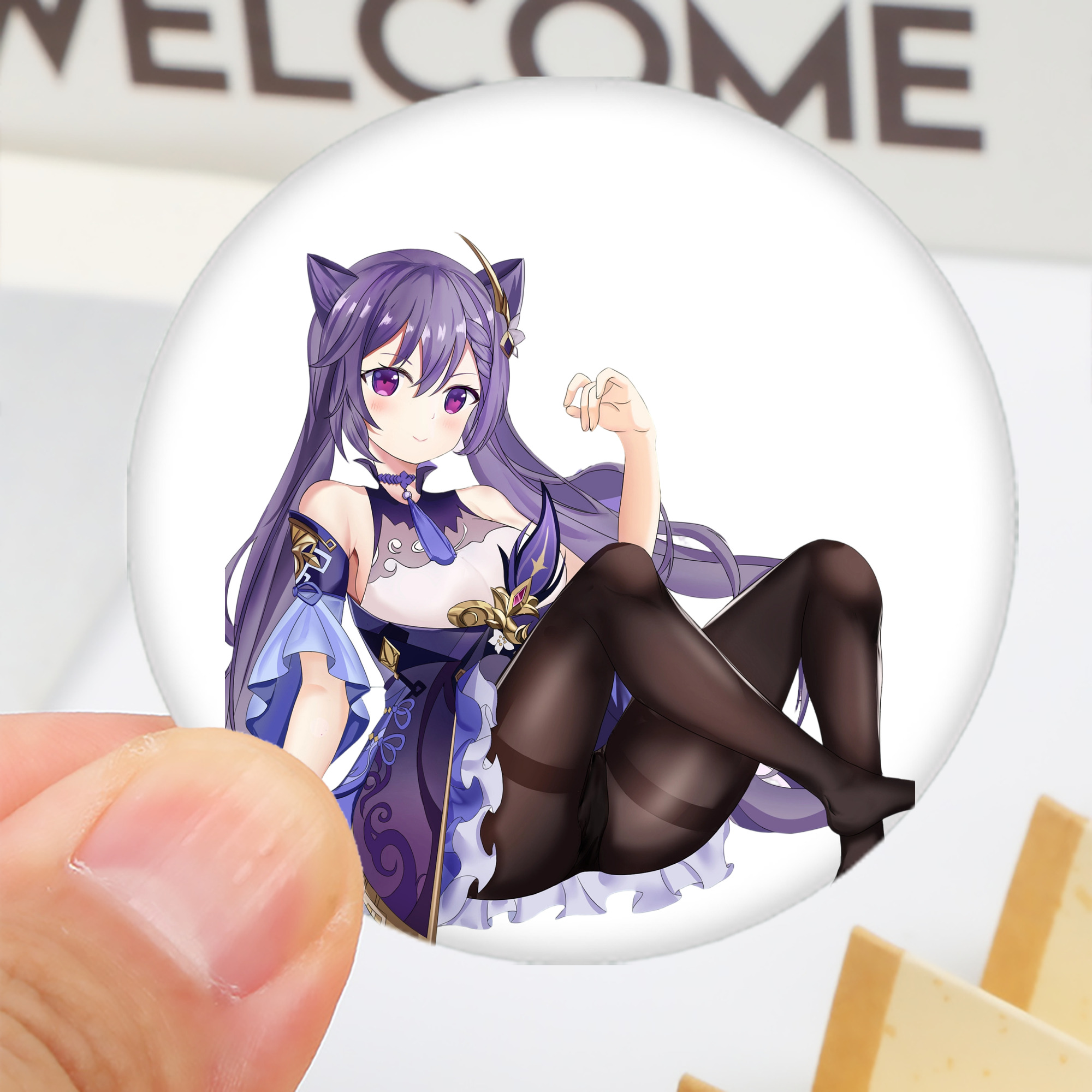 げんし神 刻晴 こくせい genshin Kokusei 6cm 缶バッジ 複数セット