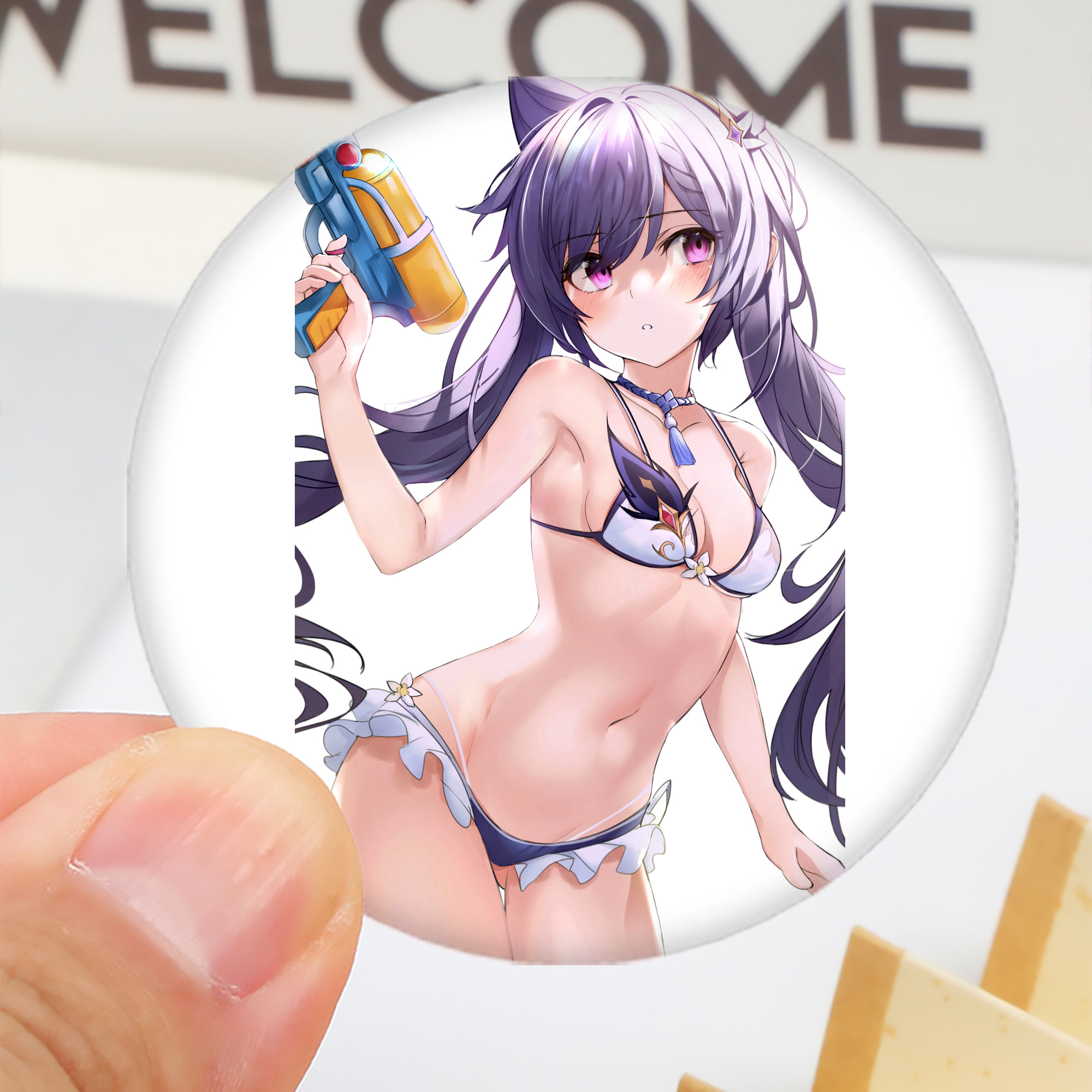 げんし神 刻晴 こくせい genshin Kokusei 6cm 缶バッジ 複数セット