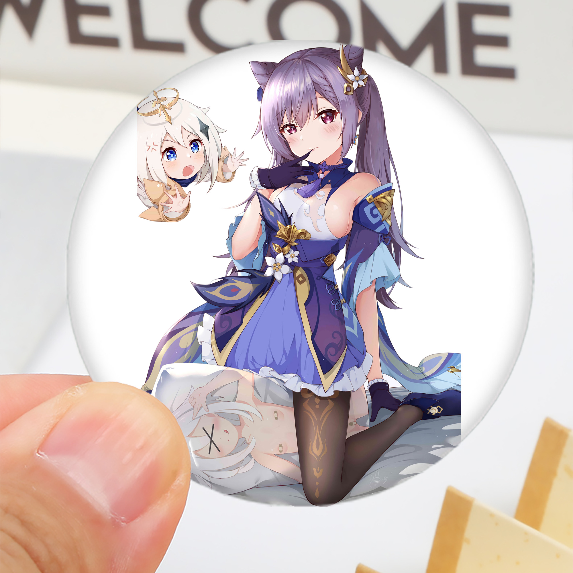 げんし神 刻晴 こくせい genshin Kokusei 6cm 缶バッジ 複数セット