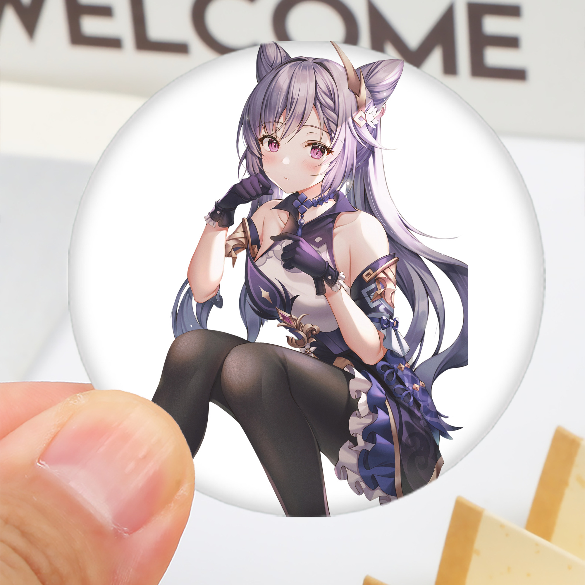 げんし神 刻晴 こくせい genshin Kokusei 6cm 缶バッジ 複数セット