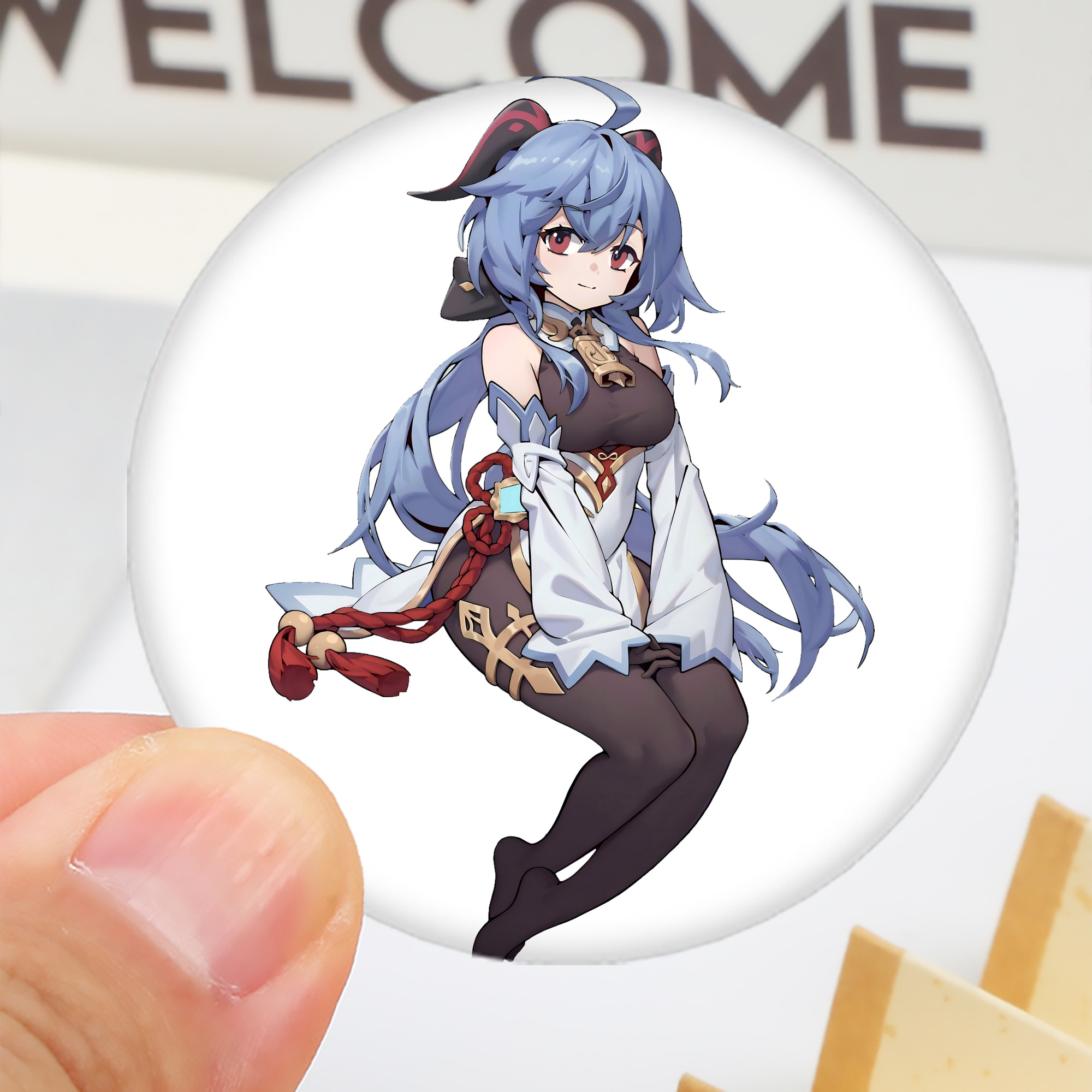 げんし神 甘雨 かんう genshin Ganyu 6cm 缶バッジ 複数セット