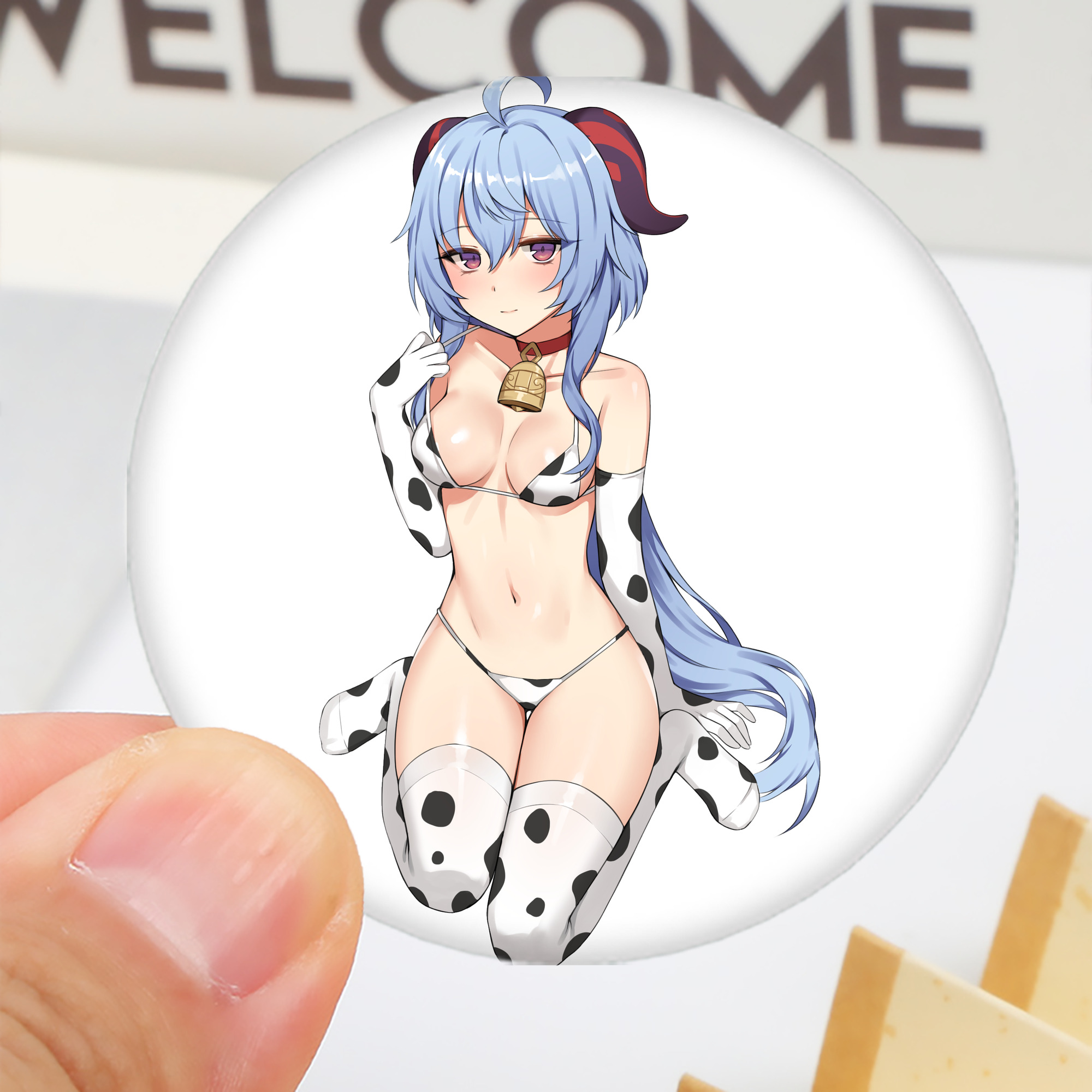 げんし神 甘雨 かんう genshin Ganyu 6cm 缶バッジ 複数セット