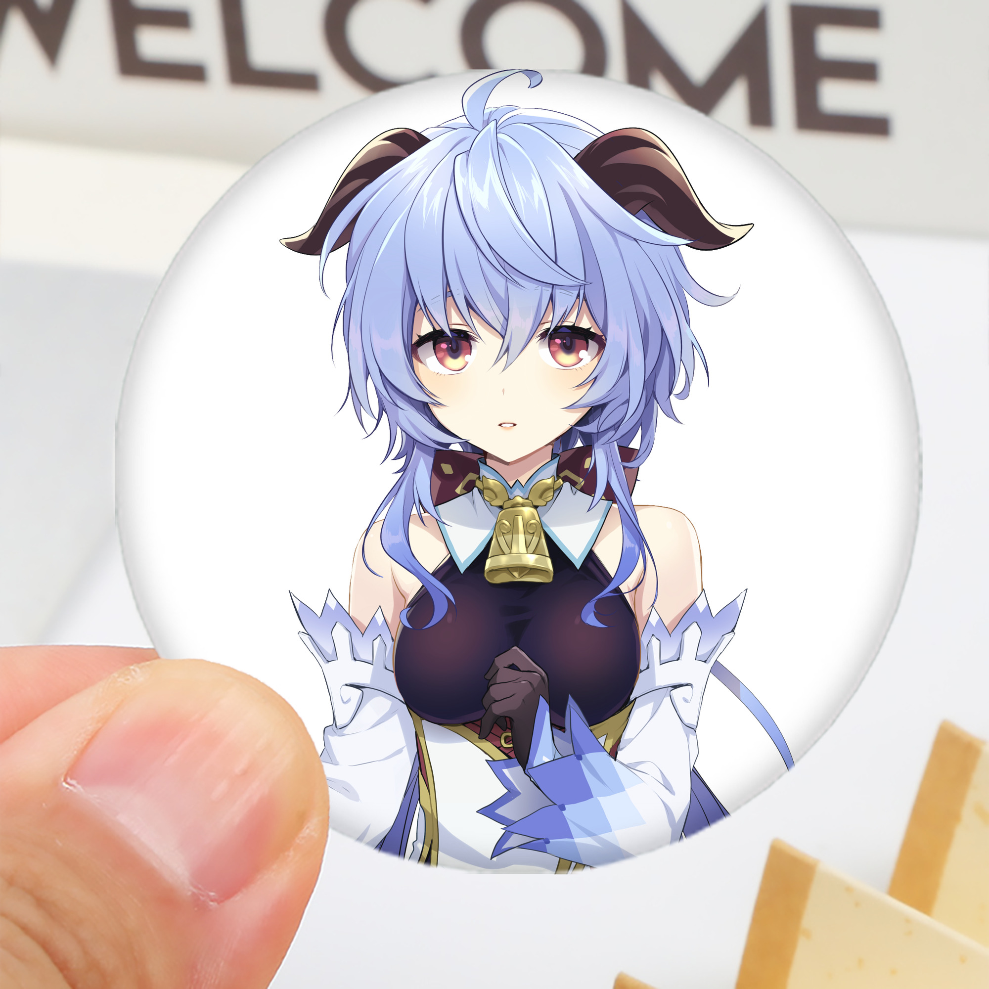 げんし神 甘雨 かんう genshin Ganyu 6cm 缶バッジ 複数セット