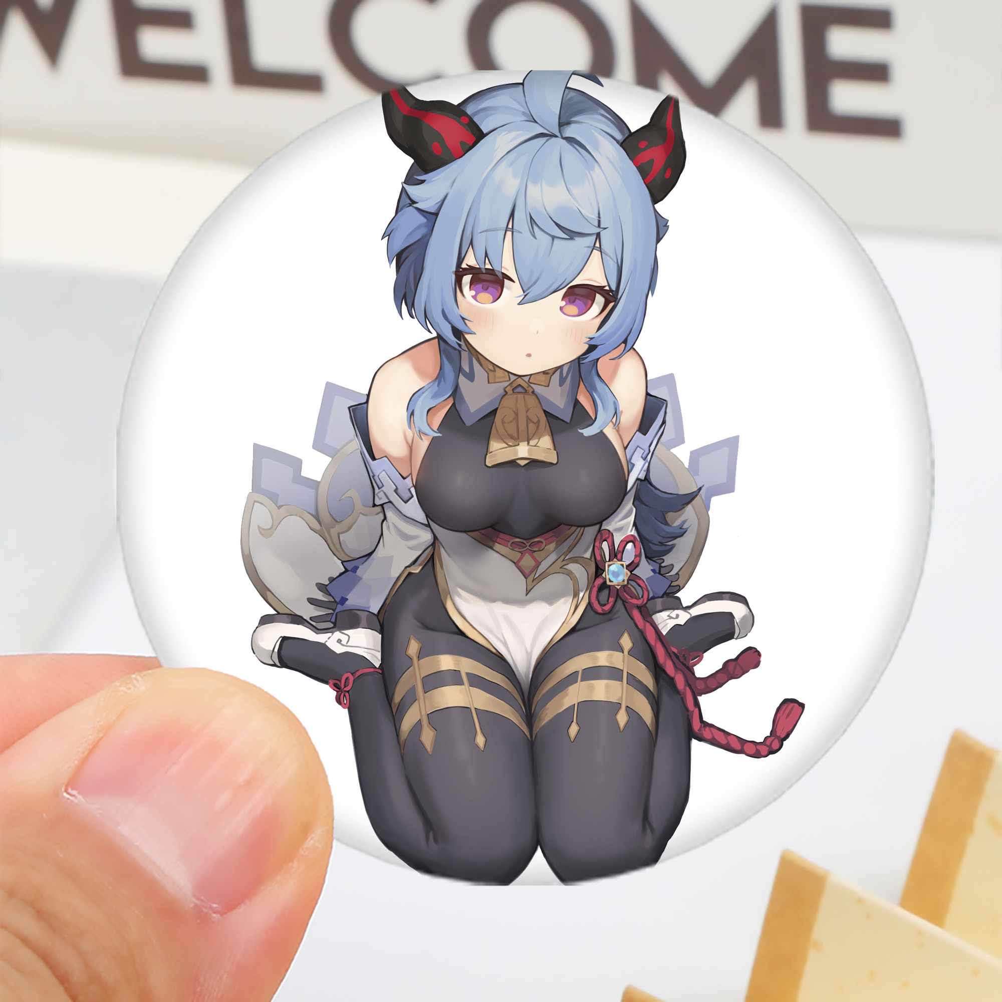 げんし神 甘雨 かんう genshin Ganyu 6cm 缶バッジ 複数セット