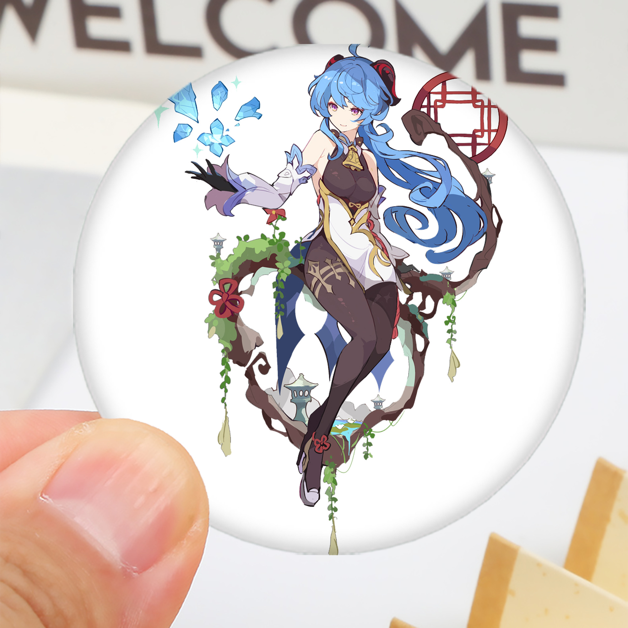 げんし神 甘雨 かんう genshin Ganyu 6cm 缶バッジ 複数セット