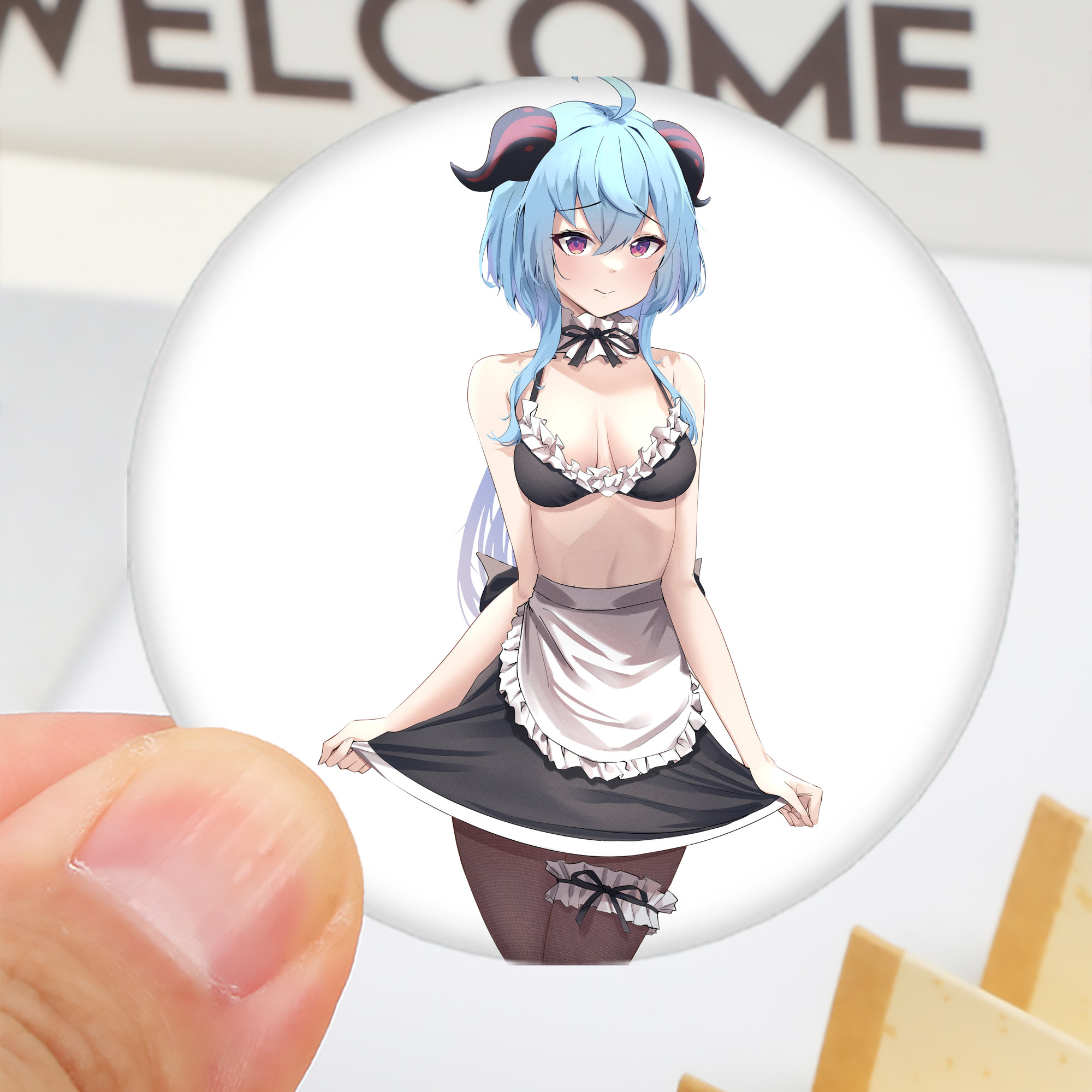 げんし神 甘雨 かんう genshin Ganyu 6cm 缶バッジ 複数セット