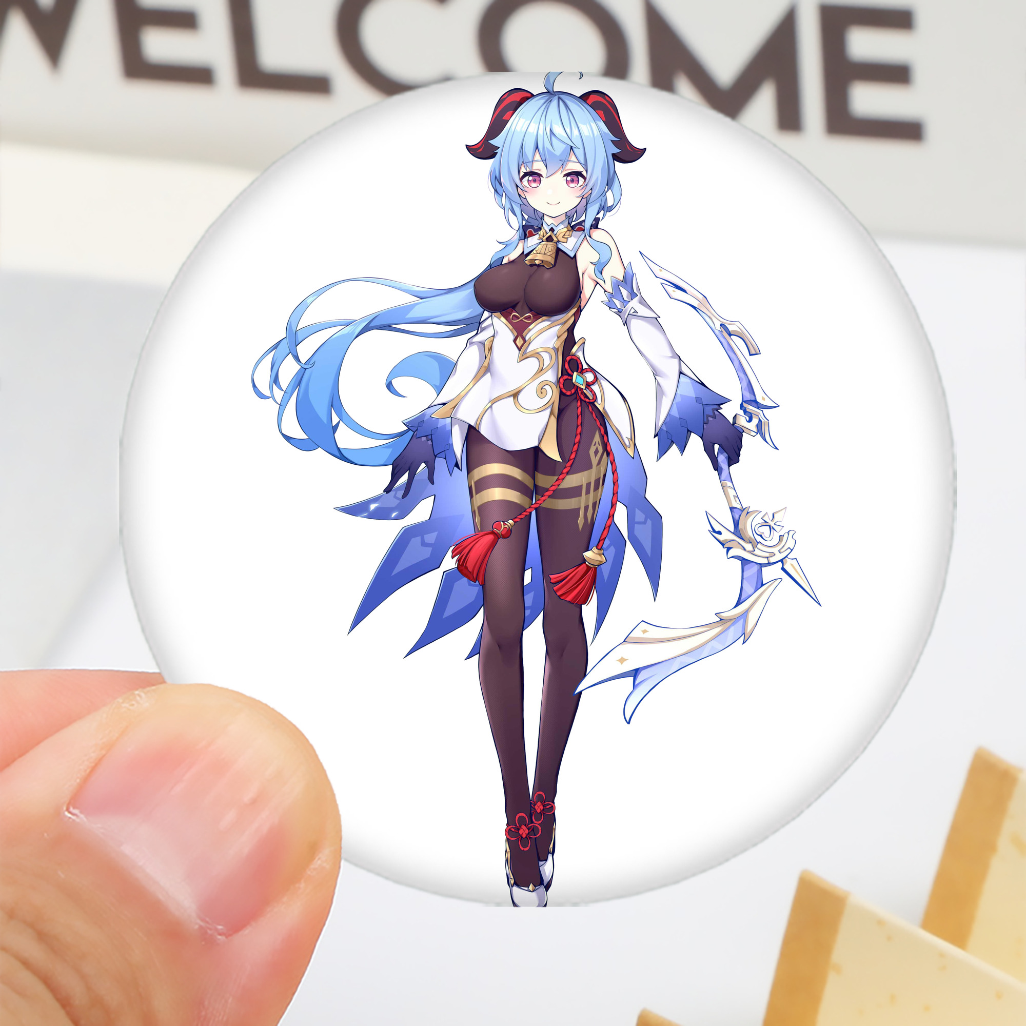 げんし神 甘雨 かんう genshin Ganyu 6cm 缶バッジ 複数セット