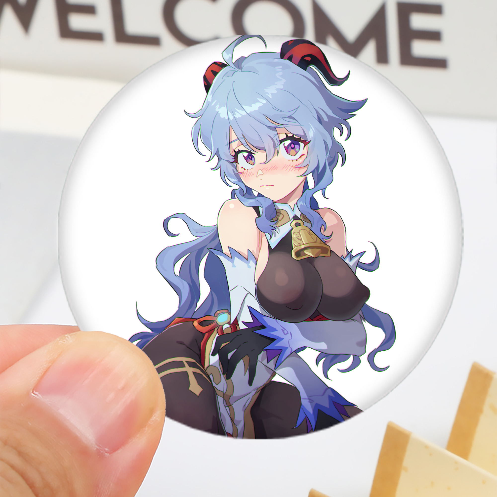 げんし神 甘雨 かんう genshin Ganyu 6cm 缶バッジ 複数セット