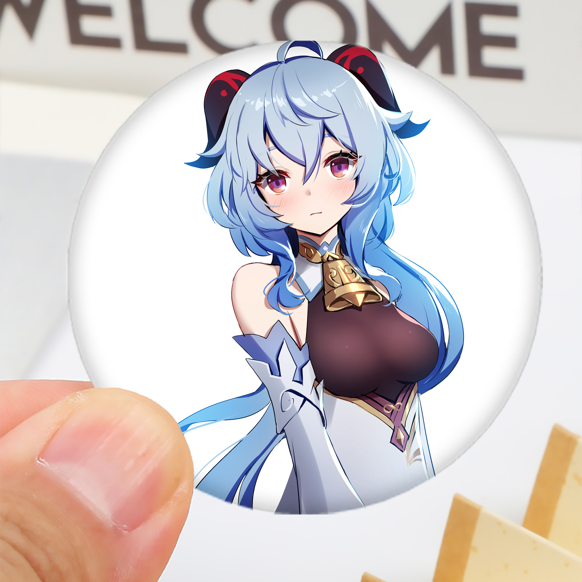 げんし神 甘雨 かんう genshin Ganyu 6cm 缶バッジ 複数セット