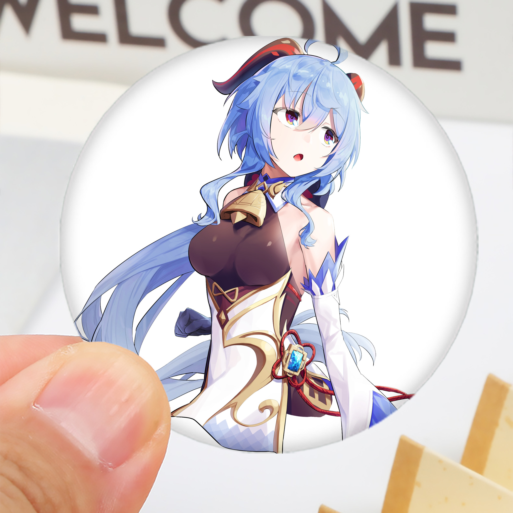 げんし神 甘雨 かんう genshin Ganyu 6cm 缶バッジ 複数セット