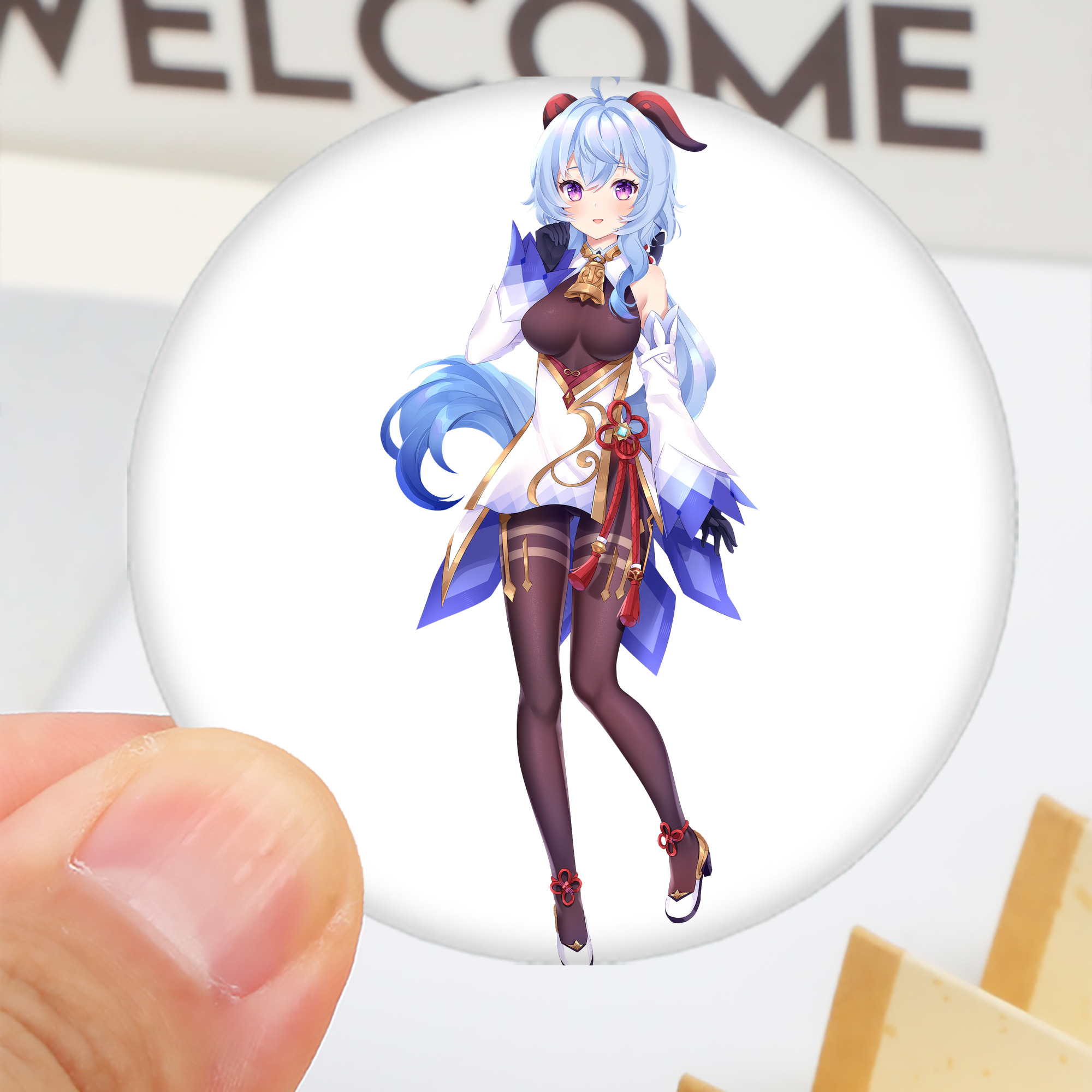 げんし神 甘雨 かんう genshin Ganyu 6cm 缶バッジ 複数セット