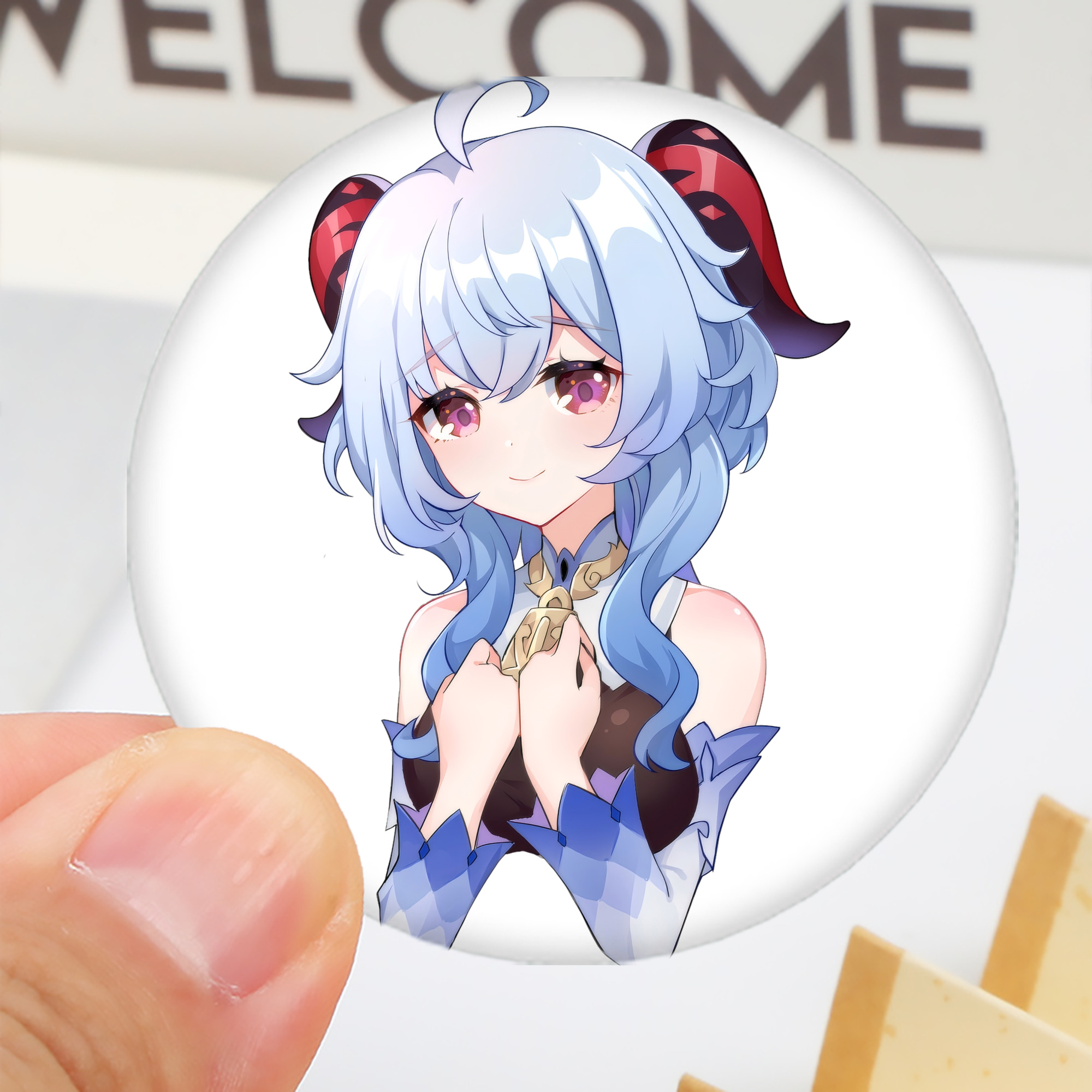 げんし神 甘雨 かんう genshin Ganyu 6cm 缶バッジ 複数セット