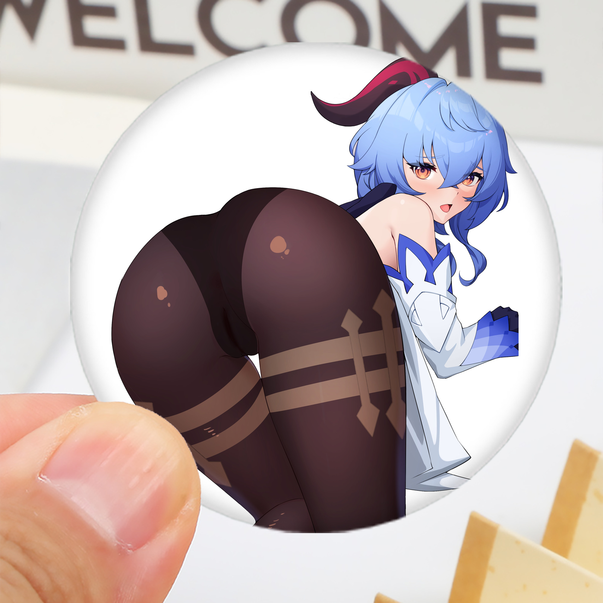 げんし神 甘雨 かんう genshin Ganyu 6cm 缶バッジ 複数セット