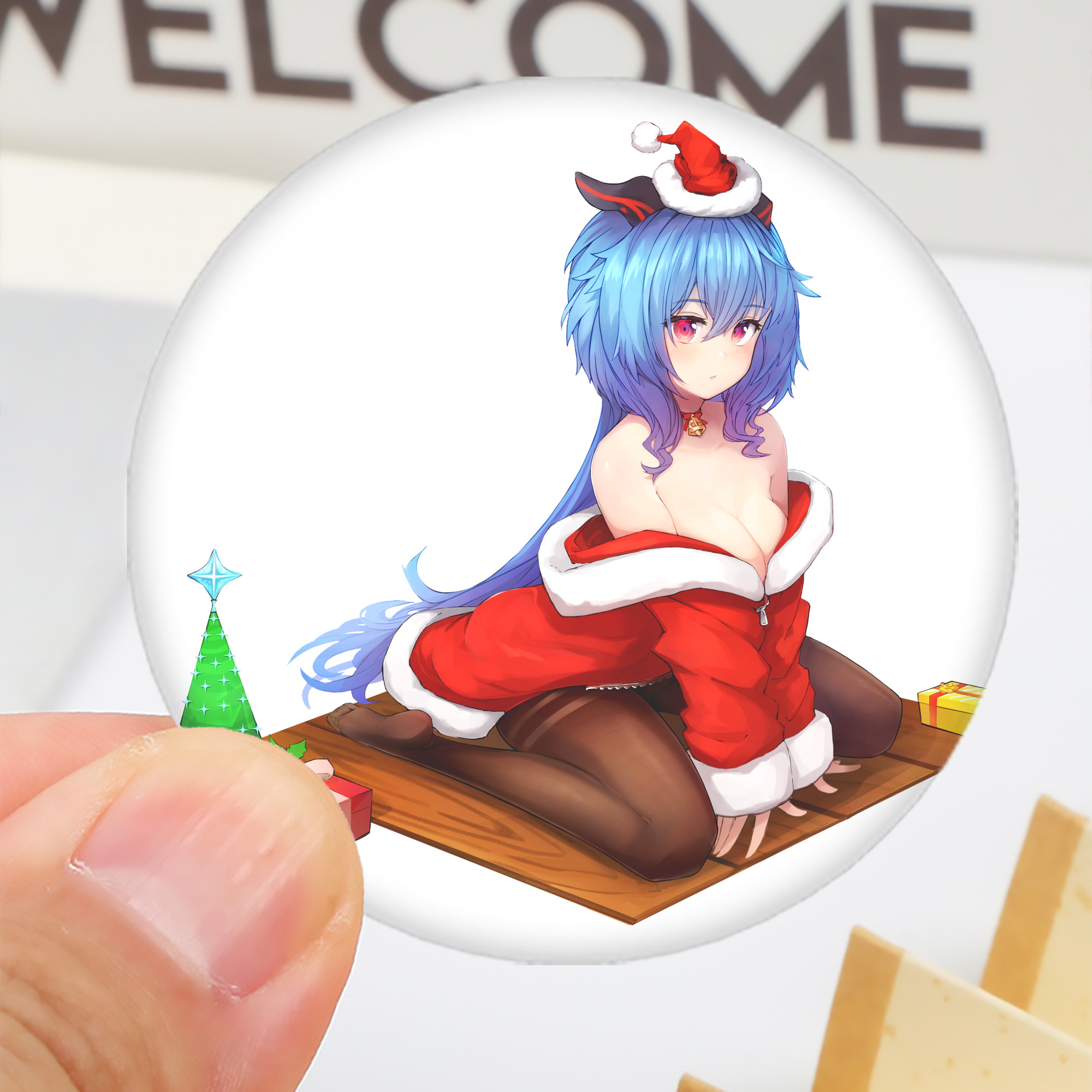 げんし神 甘雨 かんう genshin Ganyu 6cm 缶バッジ 複数セット