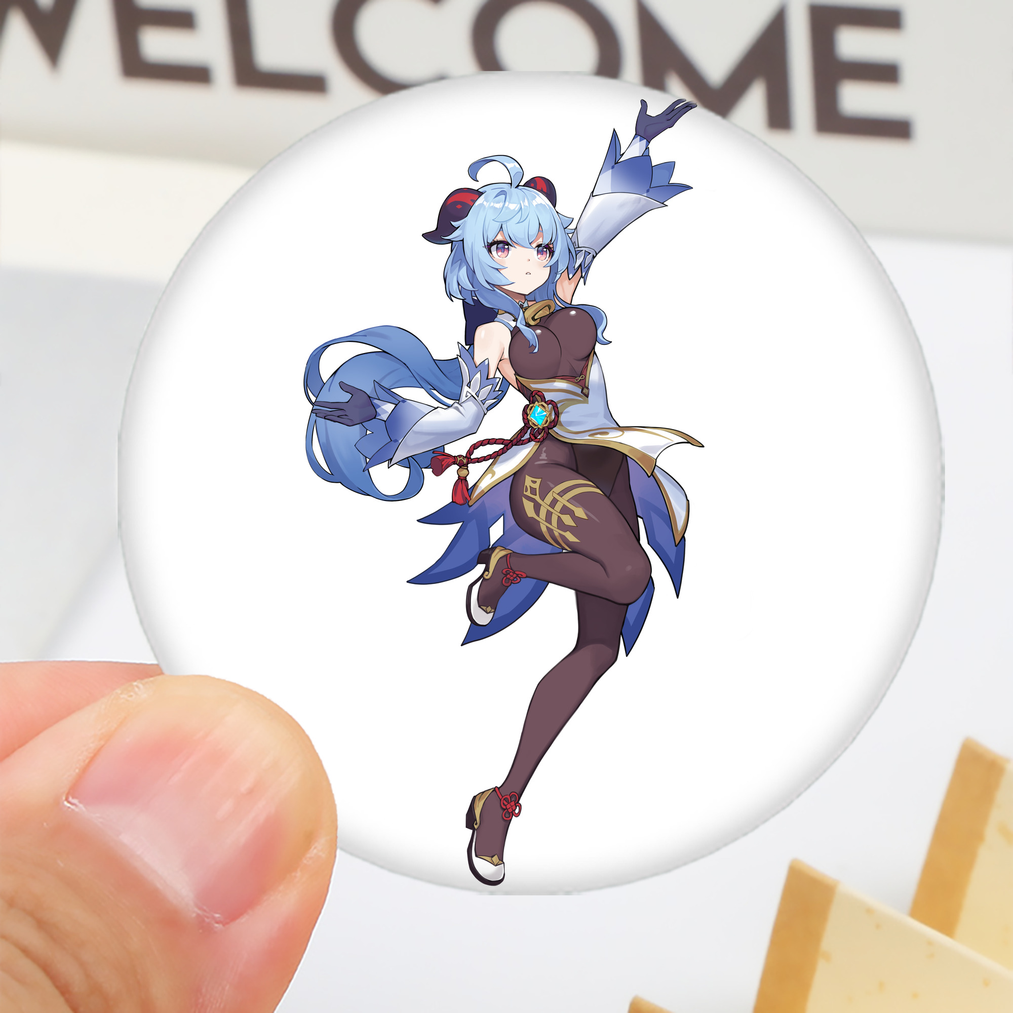 げんし神 甘雨 かんう genshin Ganyu 6cm 缶バッジ 複数セット