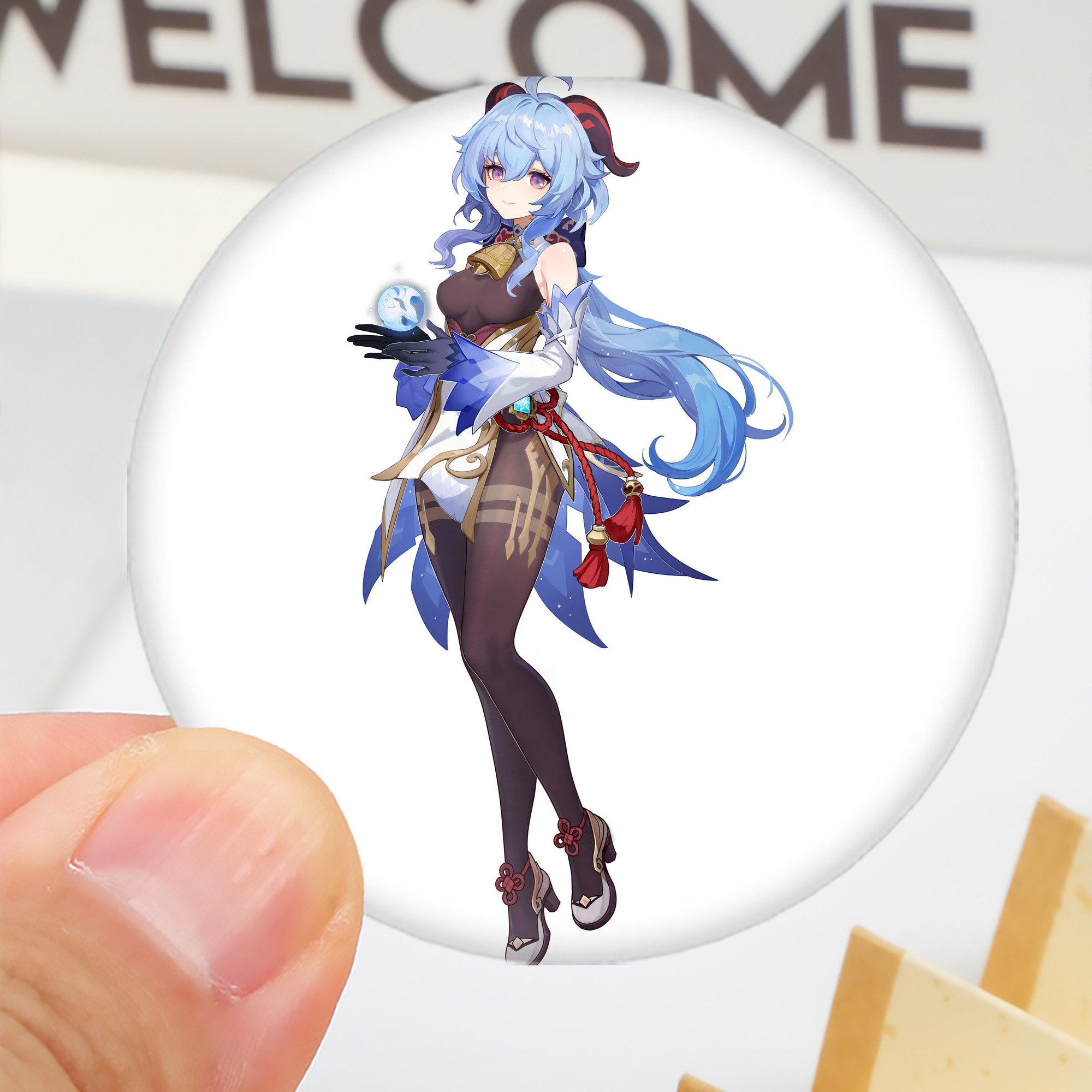 げんし神 甘雨 かんう genshin Ganyu 6cm 缶バッジ 複数セット