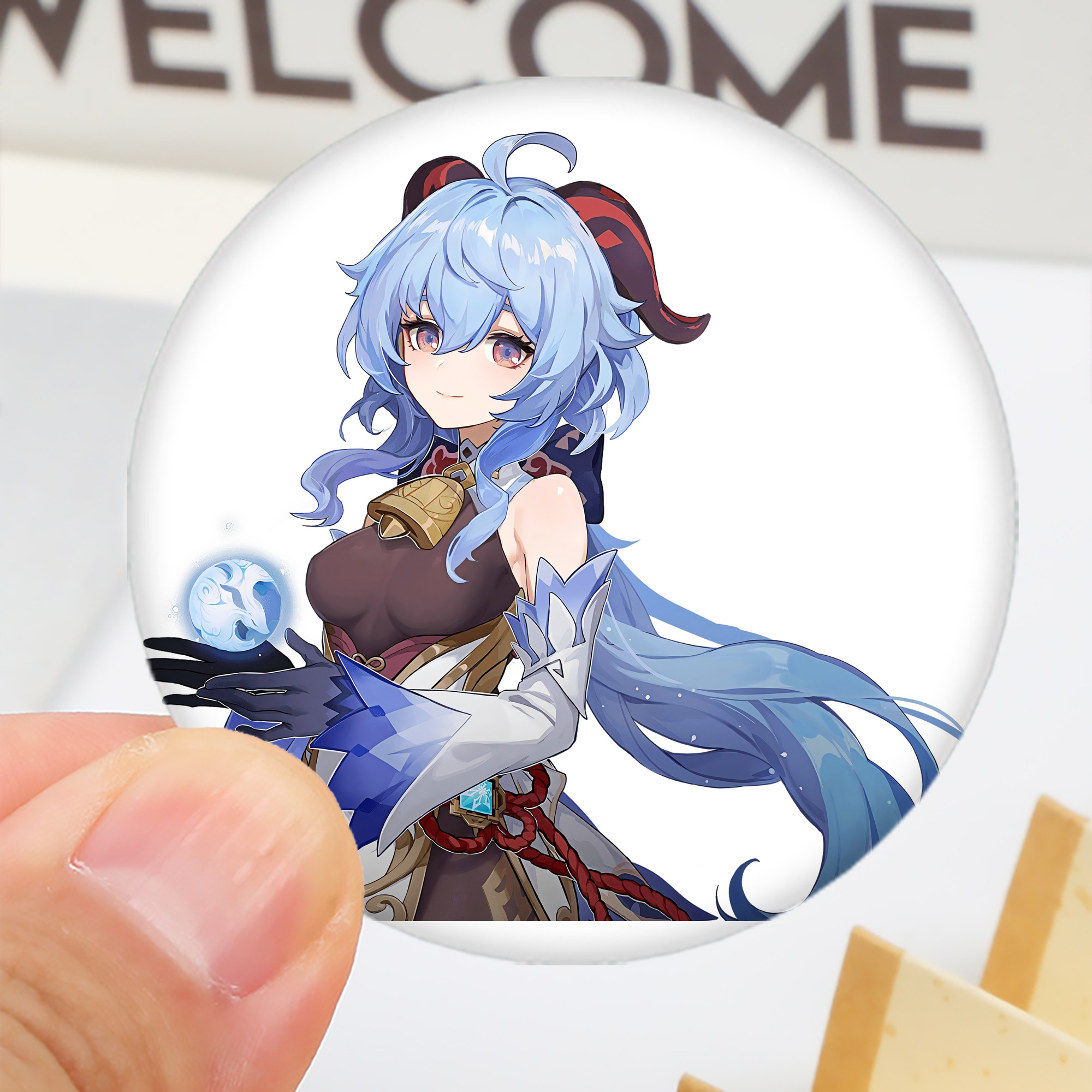 げんし神 甘雨 かんう genshin Ganyu 6cm 缶バッジ 複数セット