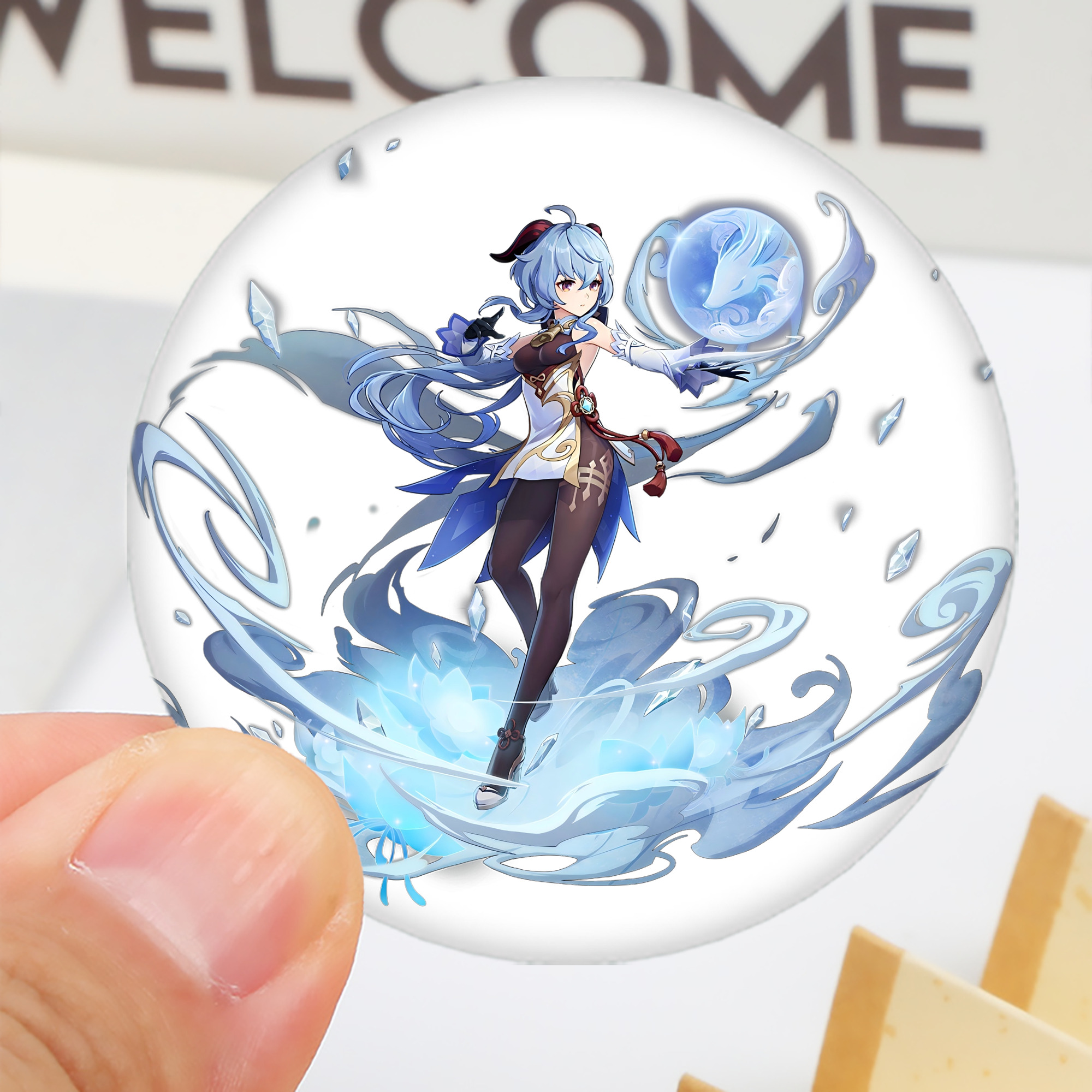 げんし神 甘雨 かんう genshin Ganyu 6cm 缶バッジ 複数セット