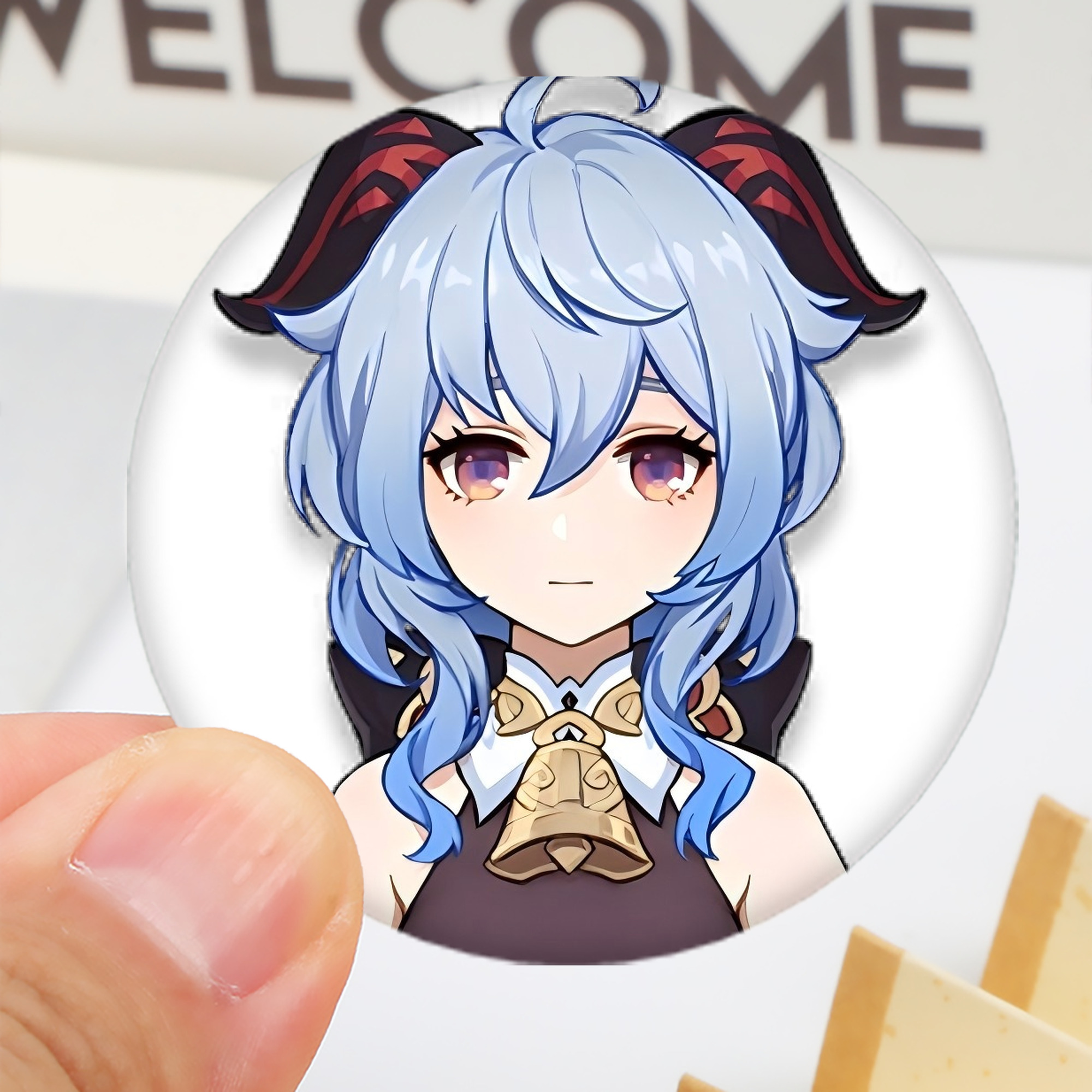 げんし神 甘雨 かんう genshin Ganyu 6cm 缶バッジ 複数セット