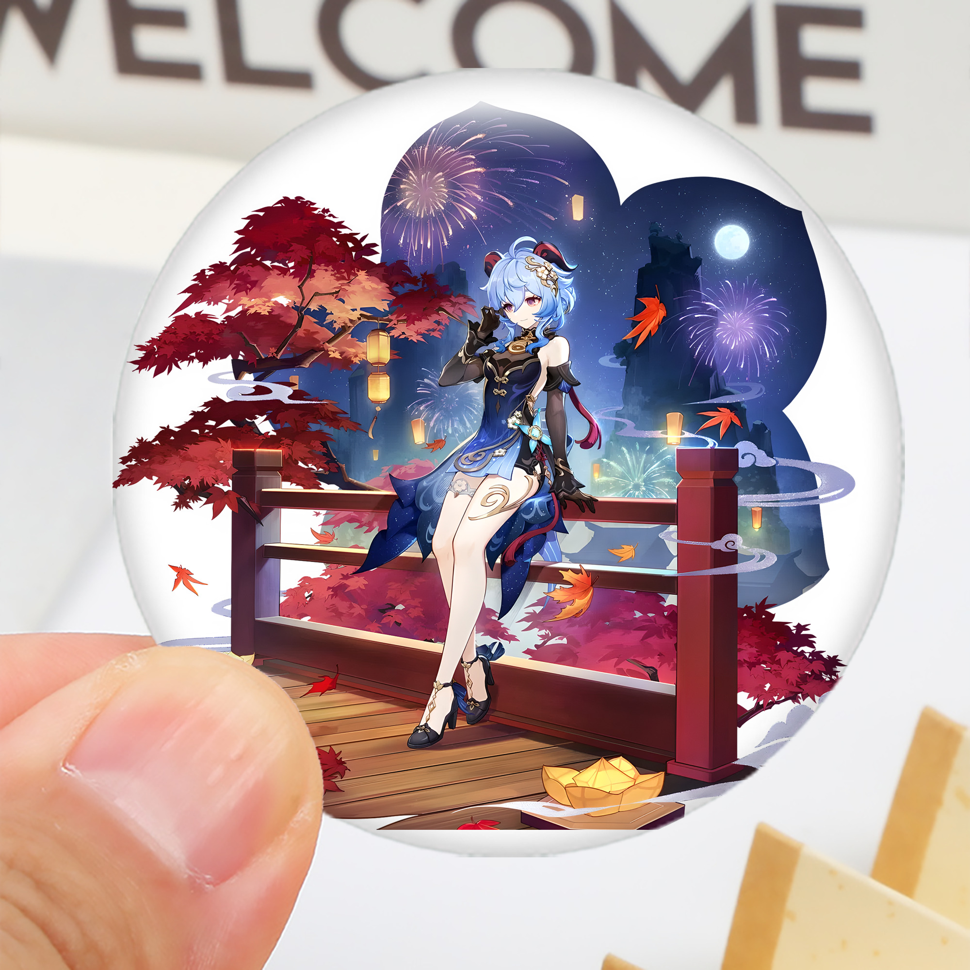 げんし神 甘雨 かんう genshin Ganyu 6cm 缶バッジ 複数セット