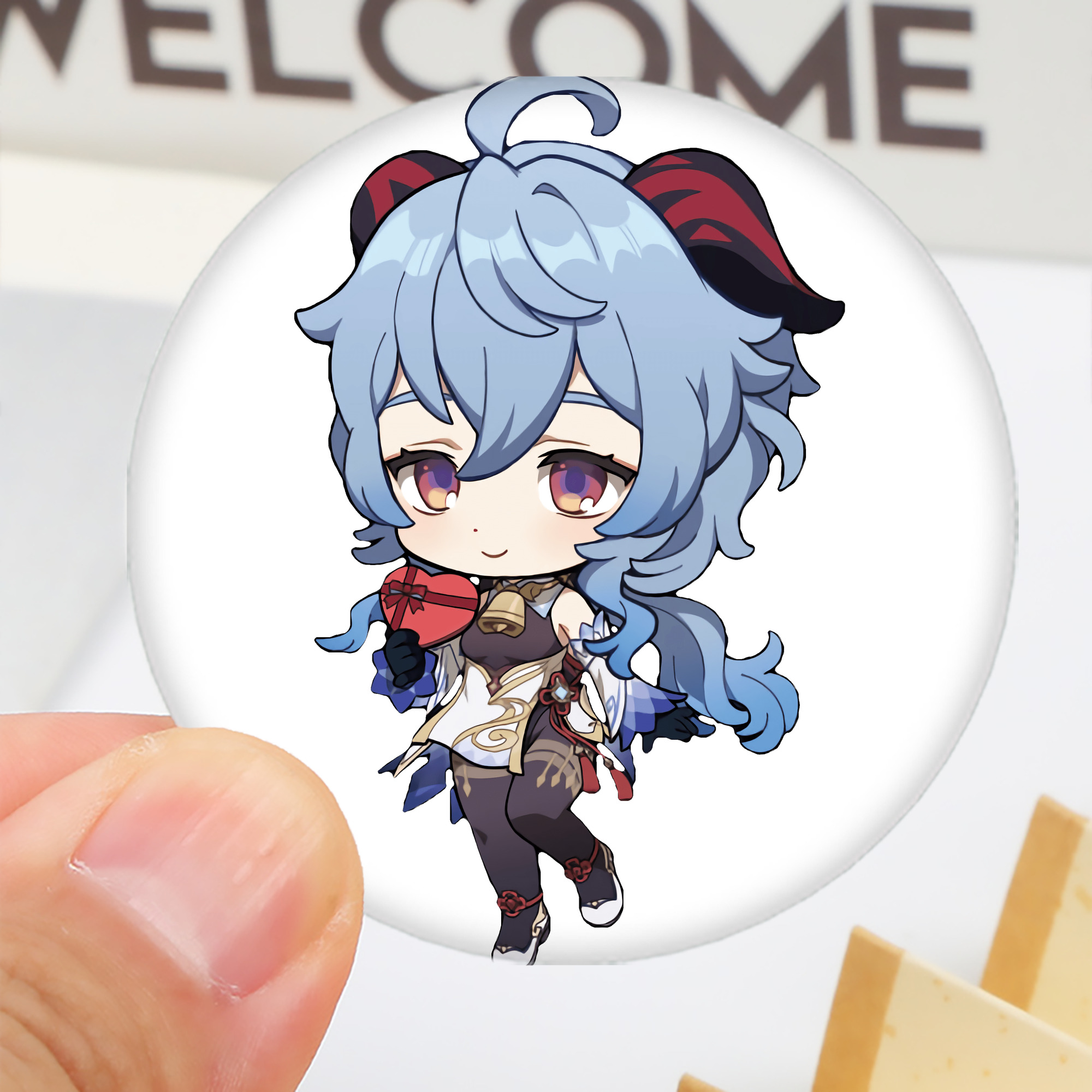 げんし神 甘雨 かんう genshin Ganyu 6cm 缶バッジ 複数セット