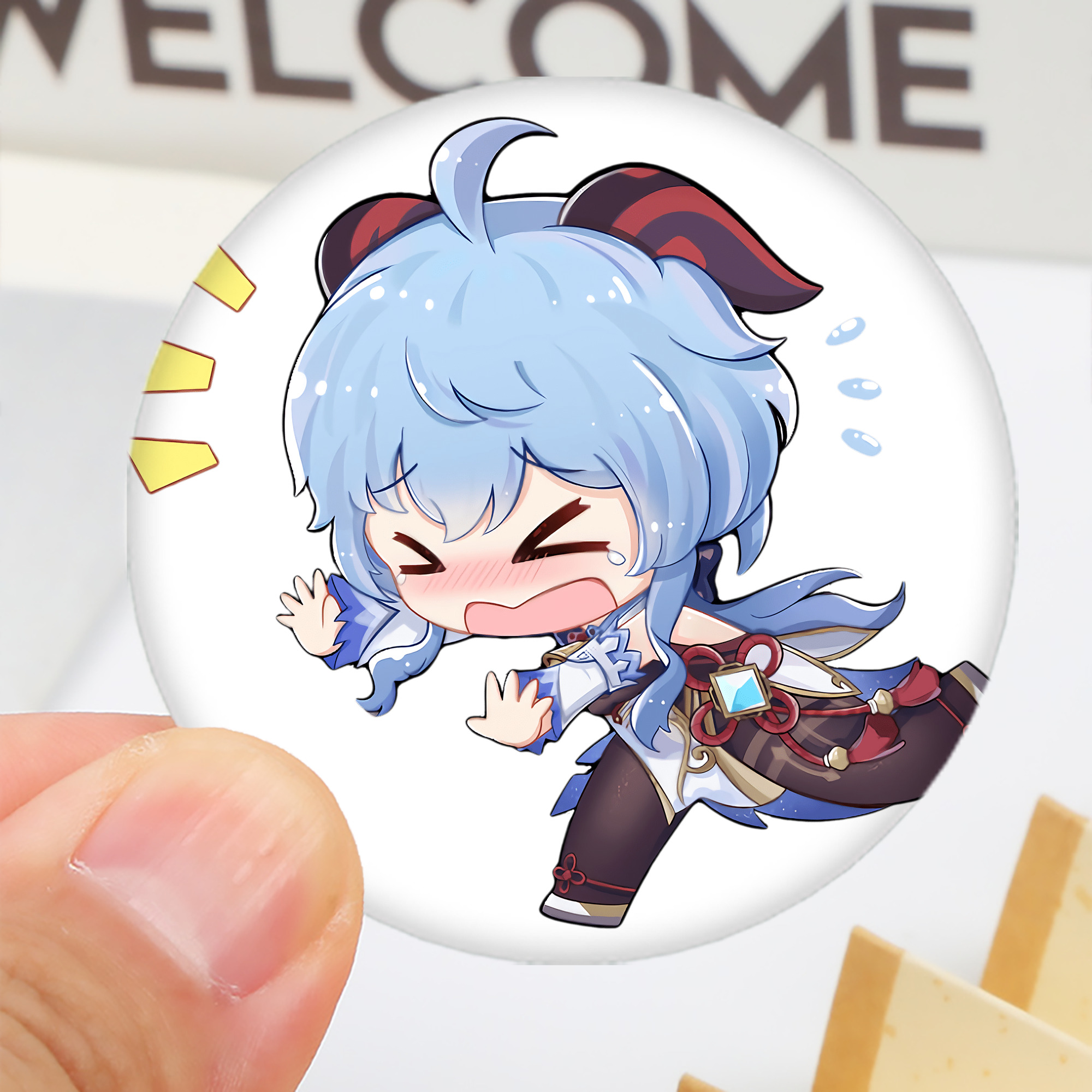 げんし神 甘雨 かんう genshin Ganyu 6cm 缶バッジ 複数セット