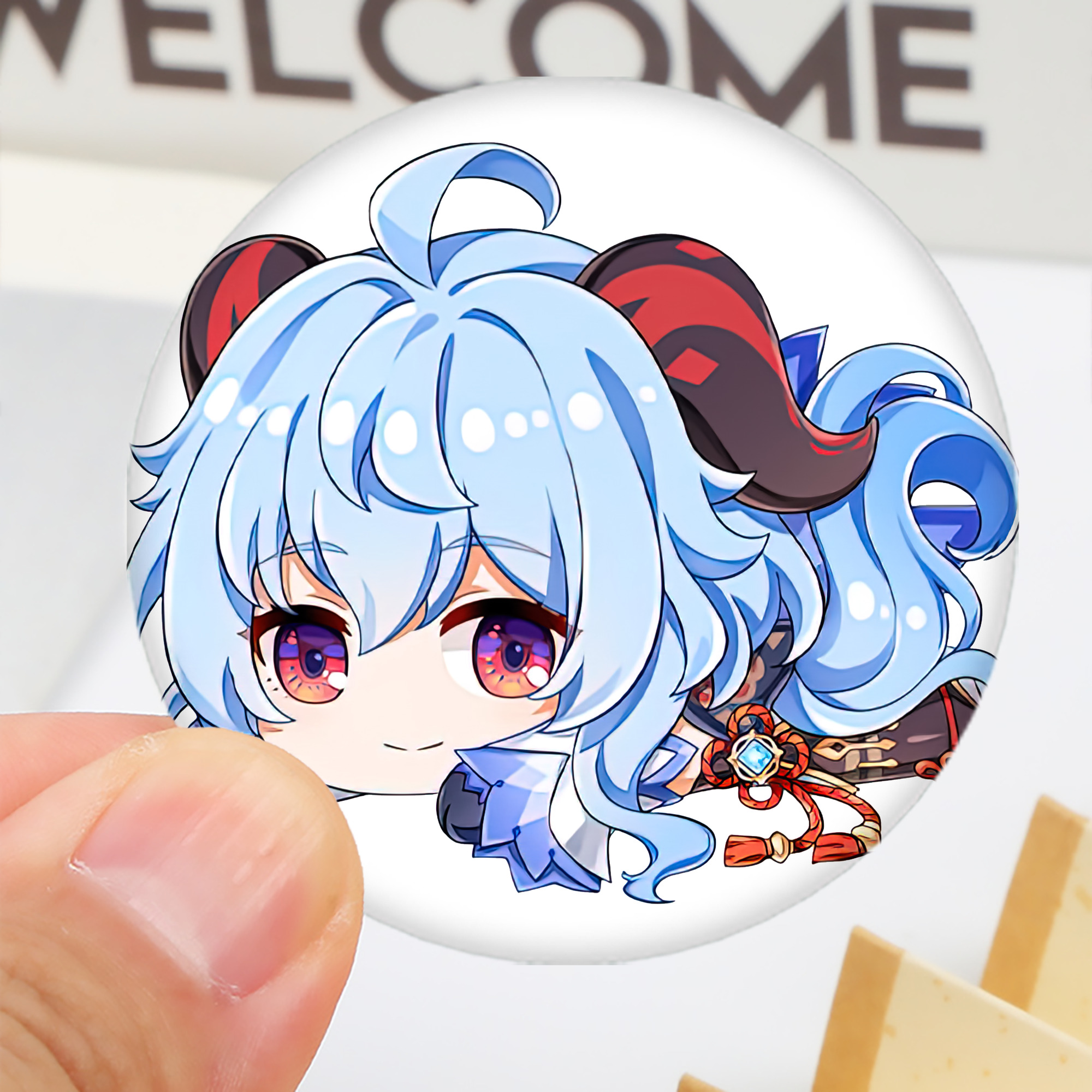 げんし神 甘雨 かんう genshin Ganyu 6cm 缶バッジ 複数セット