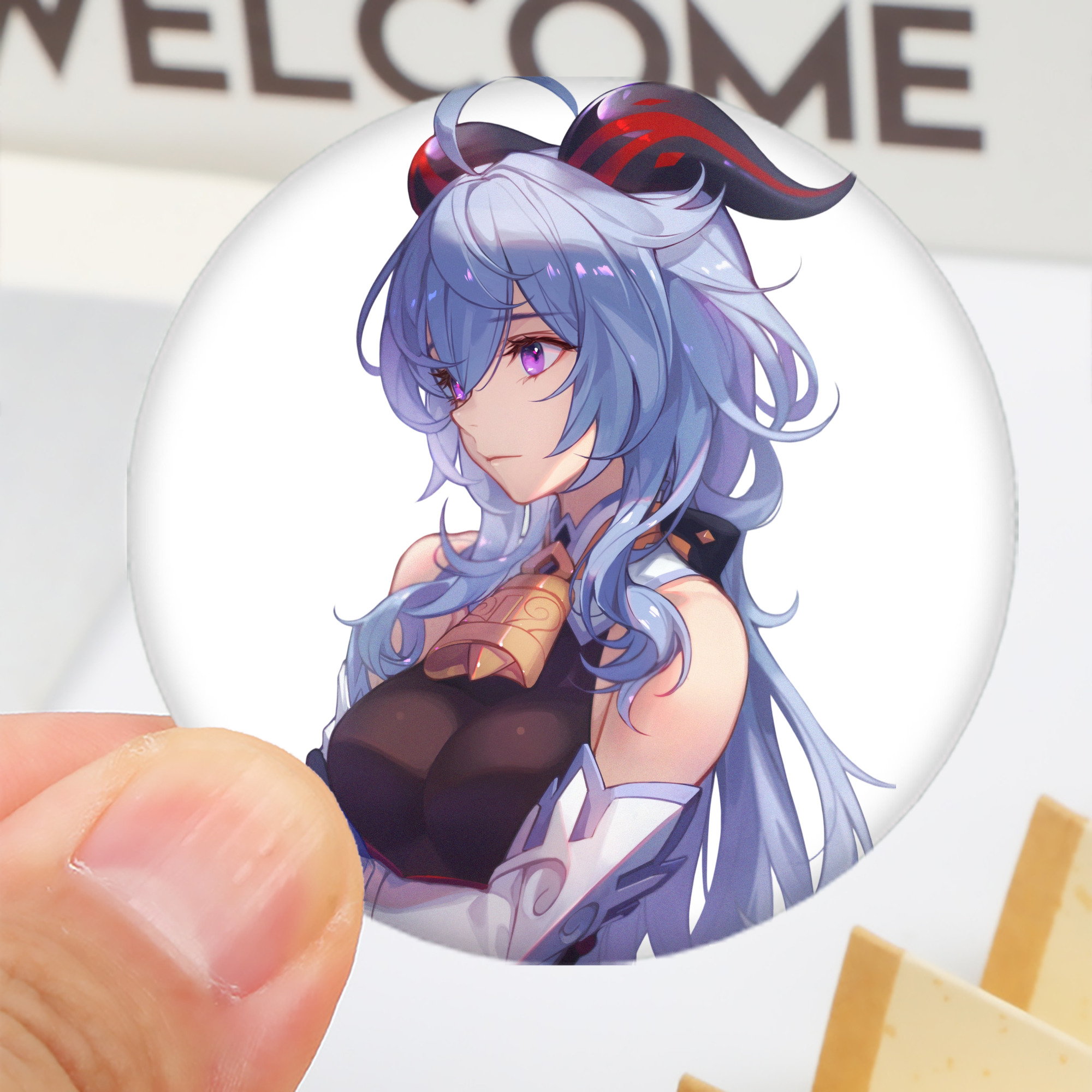 げんし神 甘雨 かんう genshin Ganyu 6cm 缶バッジ 複数セット