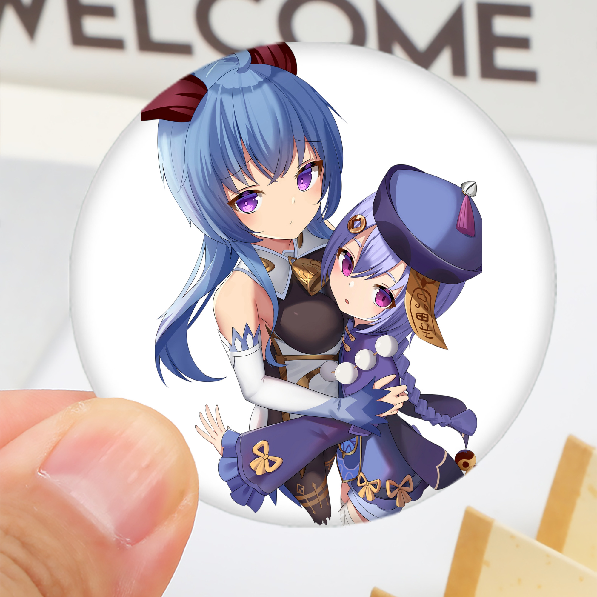 げんし神 甘雨 かんう genshin Ganyu 6cm 缶バッジ 複数セット